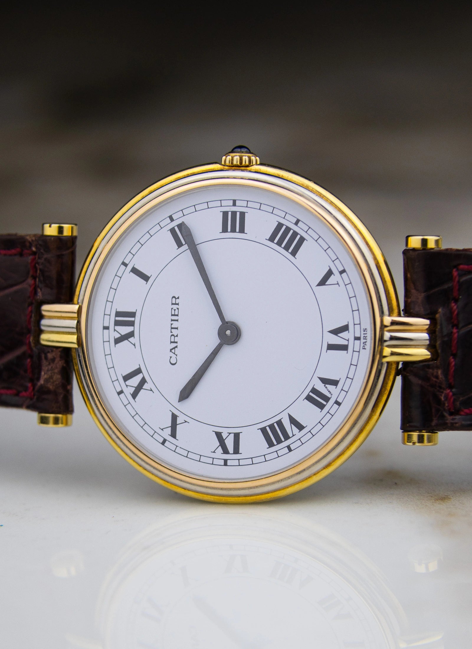 18K 1990s Cartier Vendome Trinity