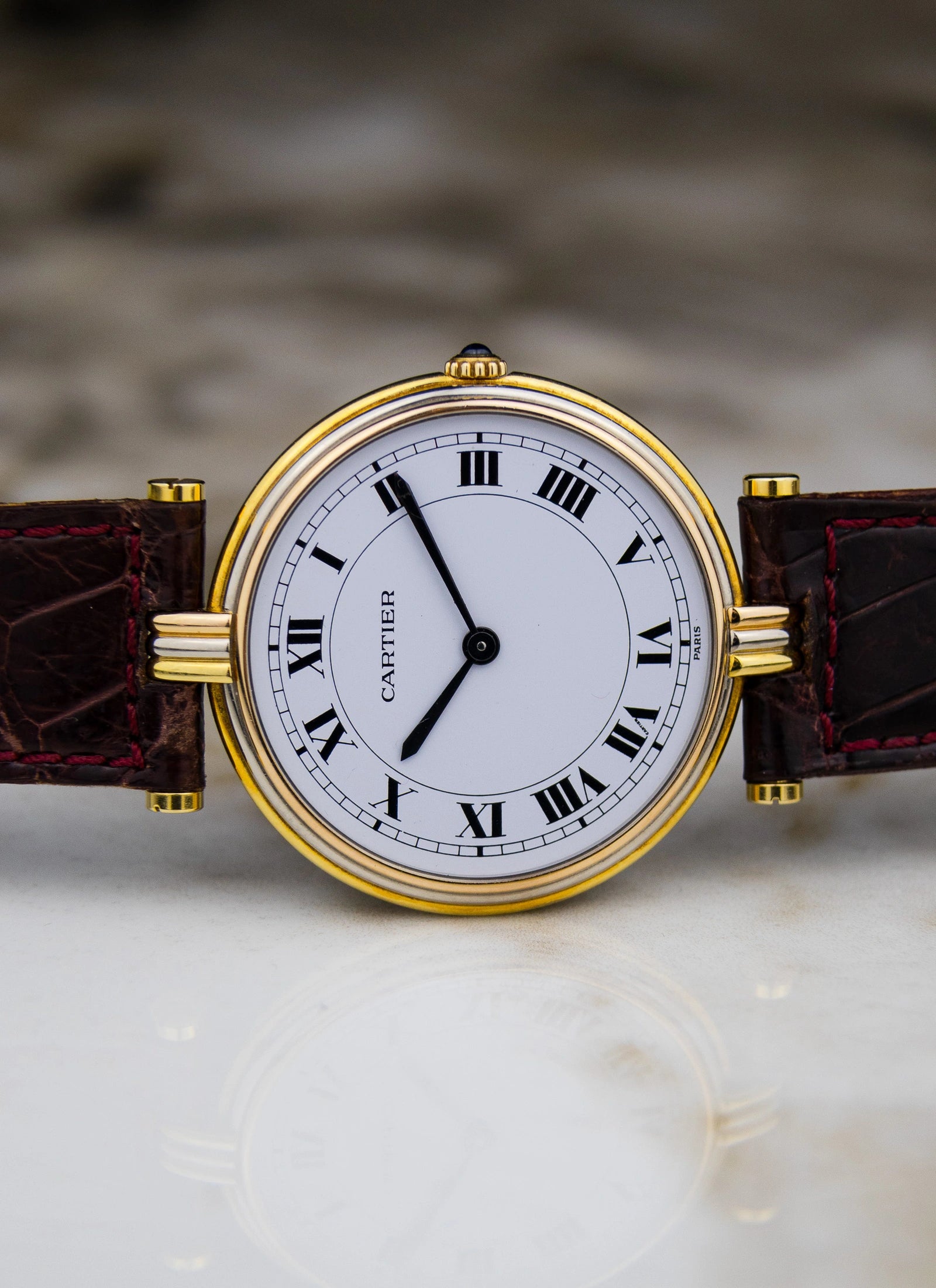 18K 1990s Cartier Vendome Trinity