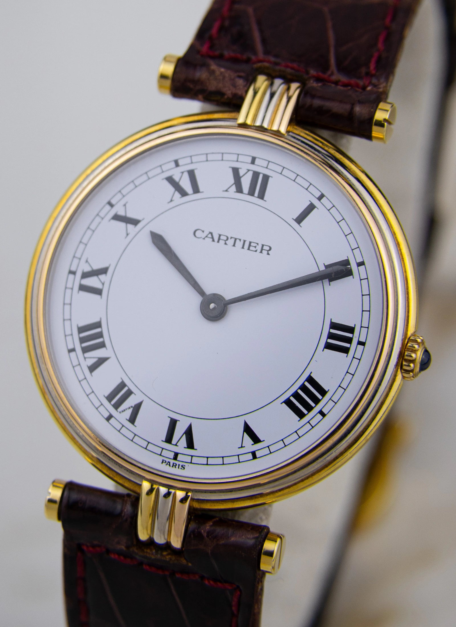 18K 1990s Cartier Vendome Trinity