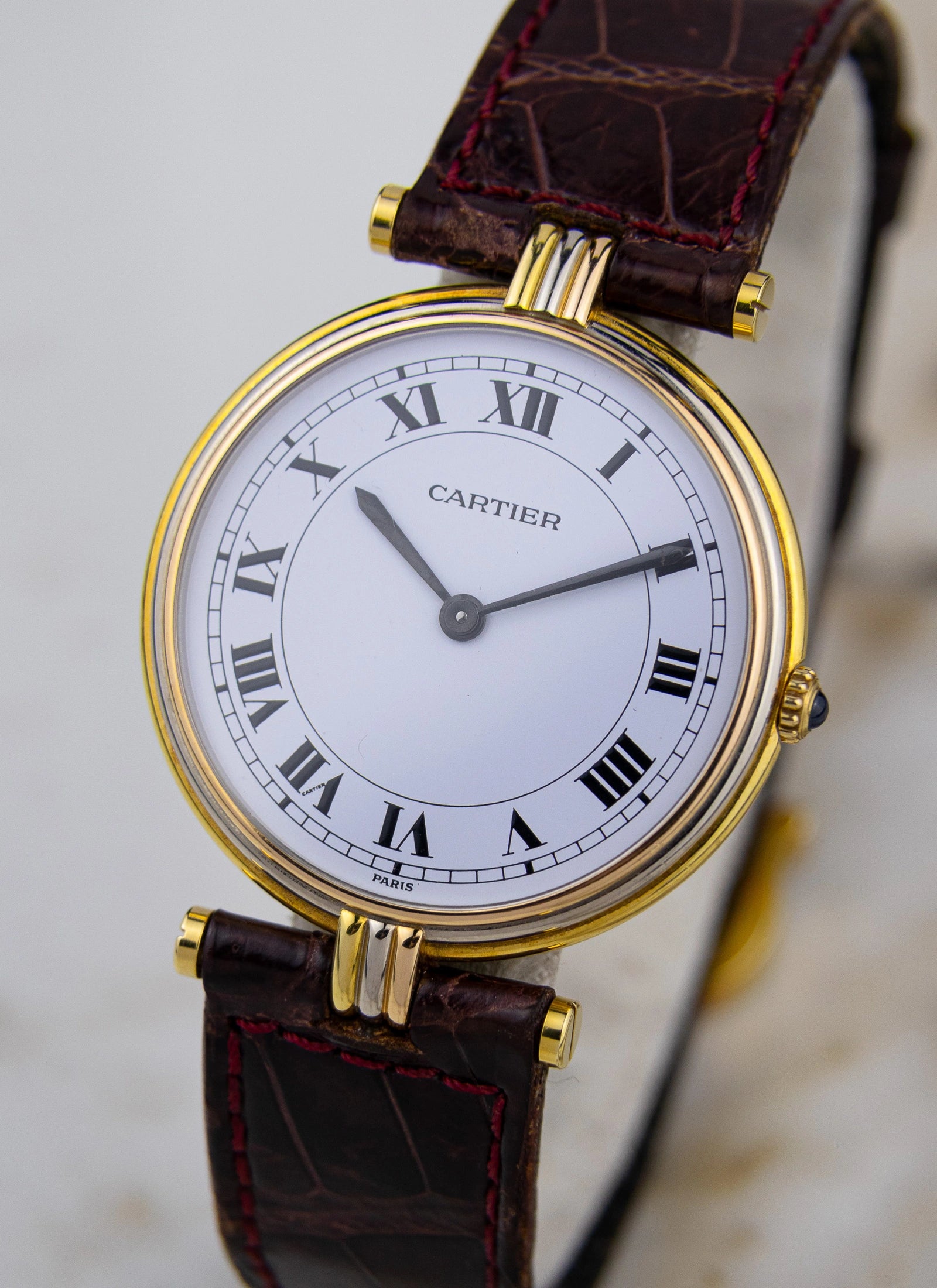 18K 1990s Cartier Vendome Trinity