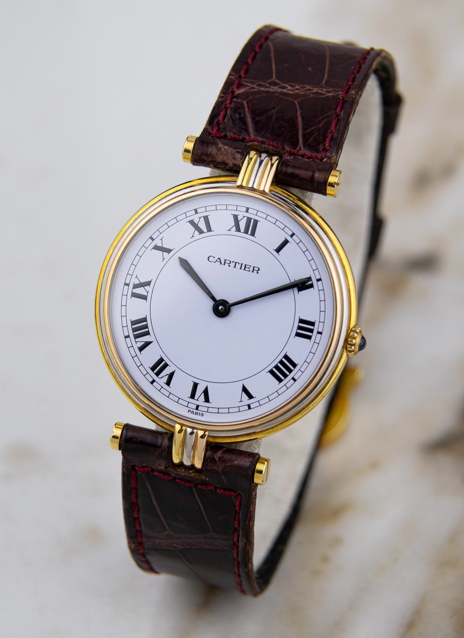 18K 1990s Cartier Vendome Trinity