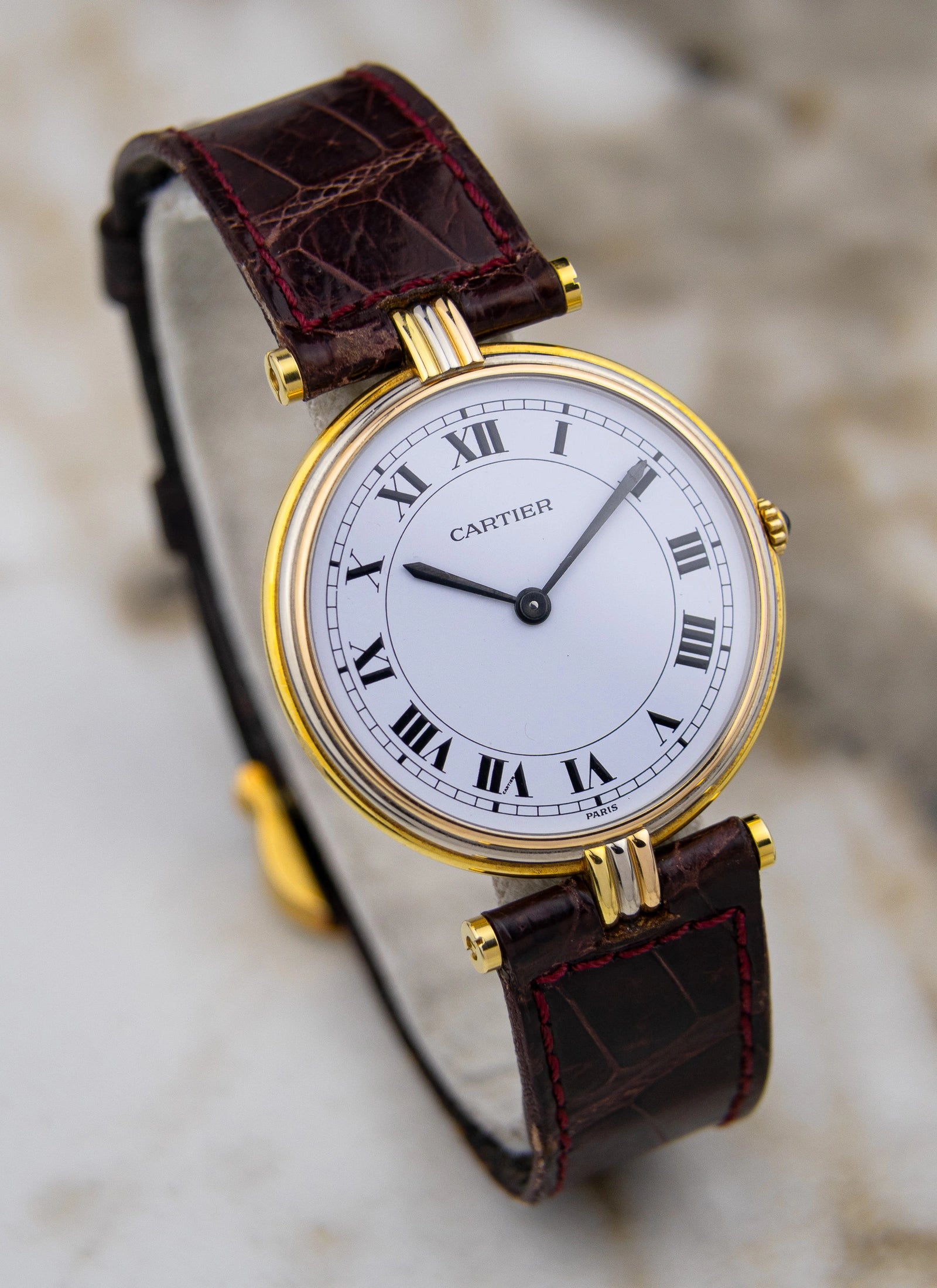 18K 1990s Cartier Vendome Trinity