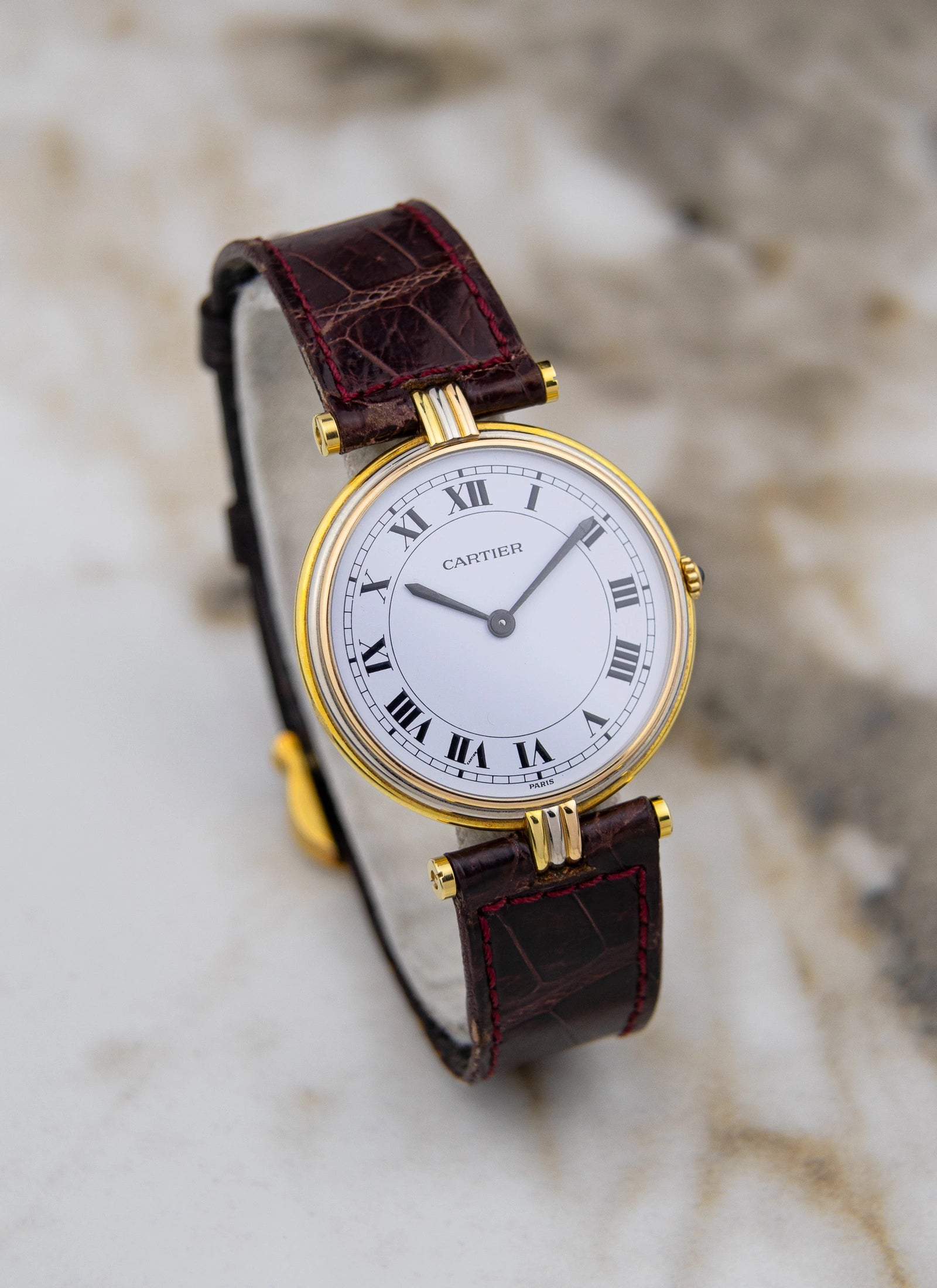 18K 1990s Cartier Vendome Trinity