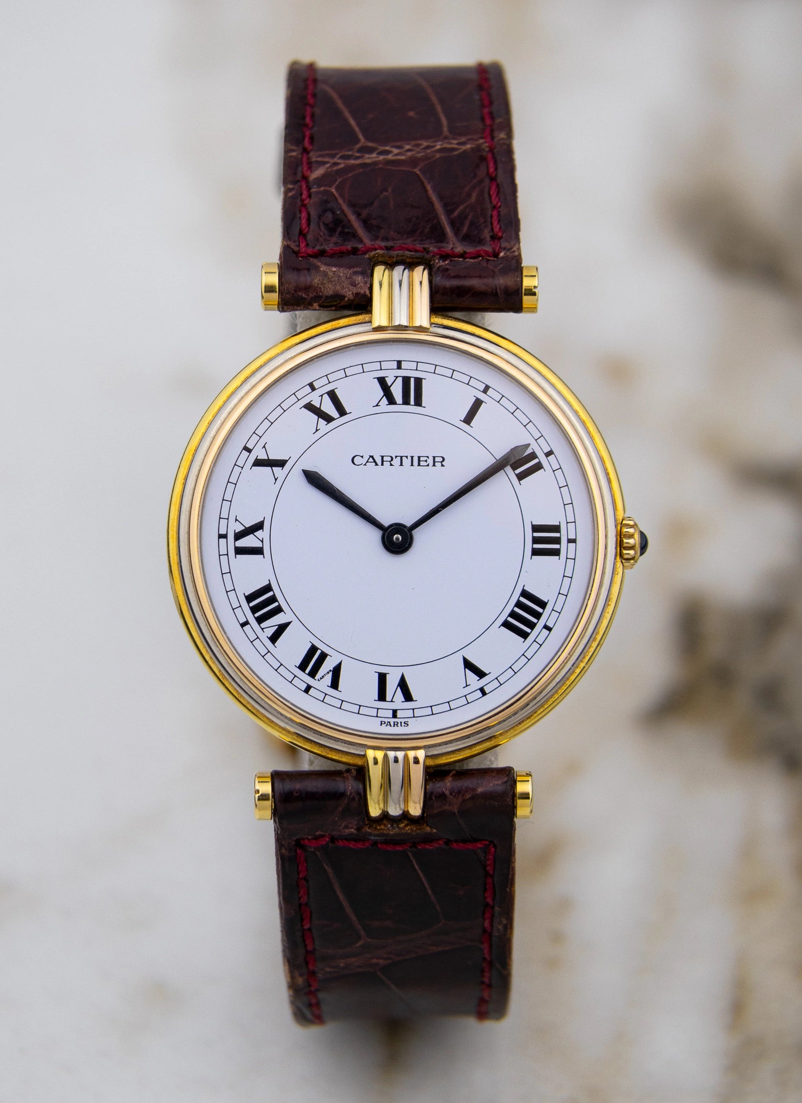 18K 1990s Cartier Vendome Trinity