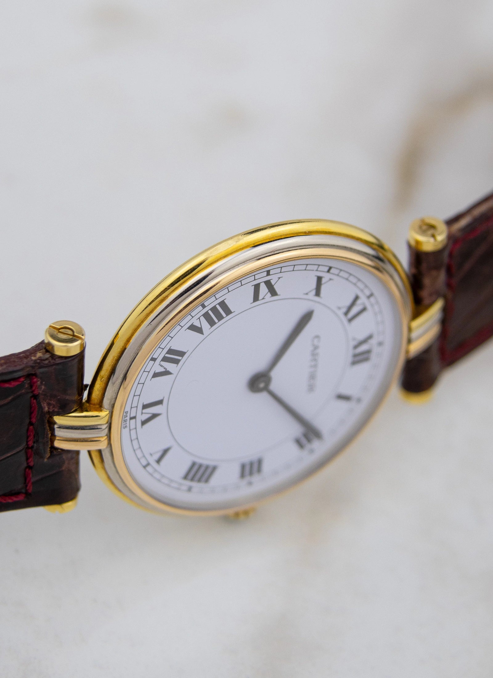 18K 1990s Cartier Vendome Trinity