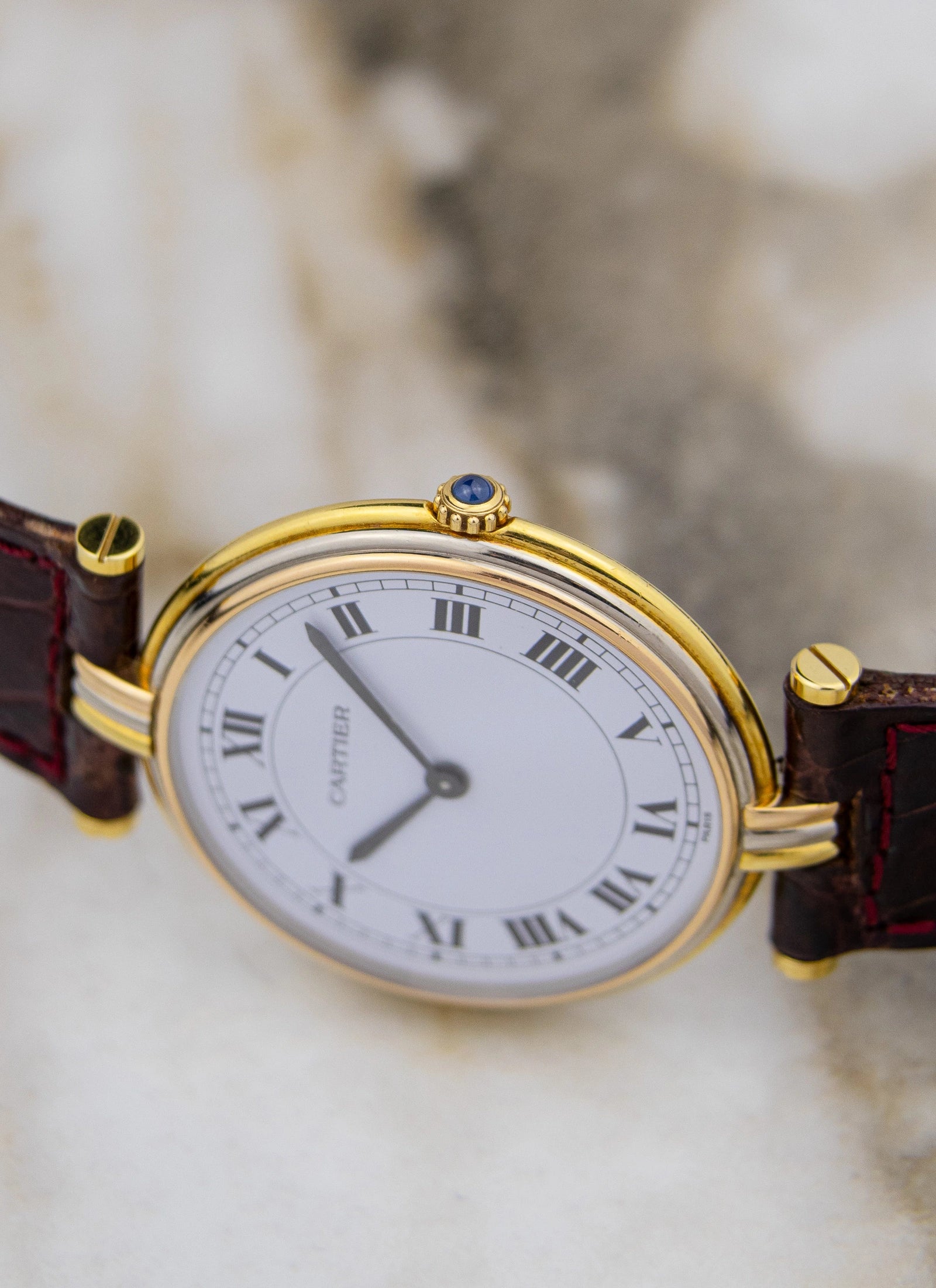 18K 1990s Cartier Vendome Trinity