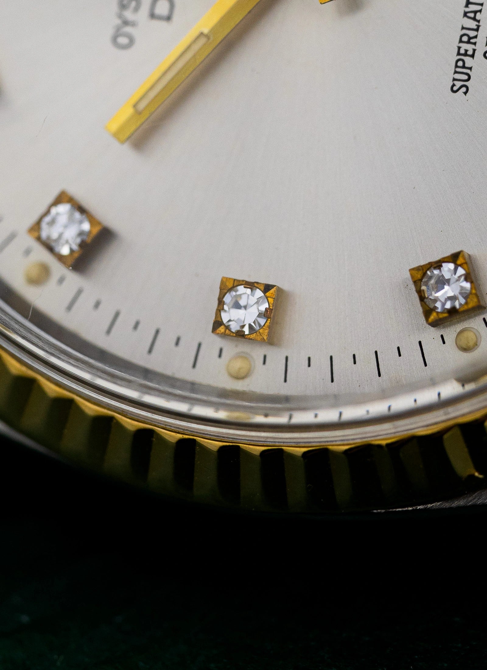 1985 Rolex Datejust Silver Diamond Dial 16013 Box