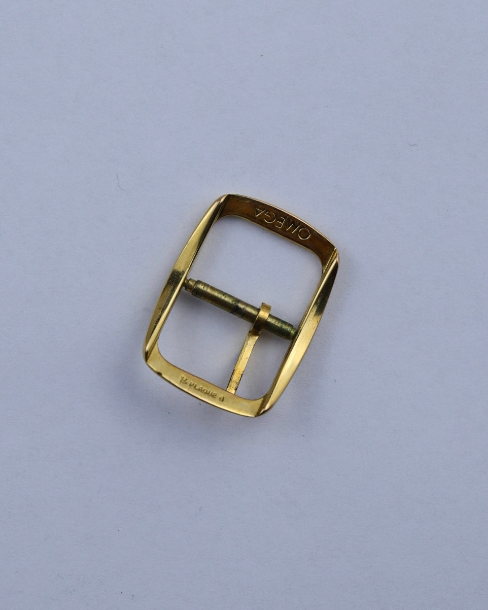 Pozłacana sprzączka klamerka Omega 14 mm