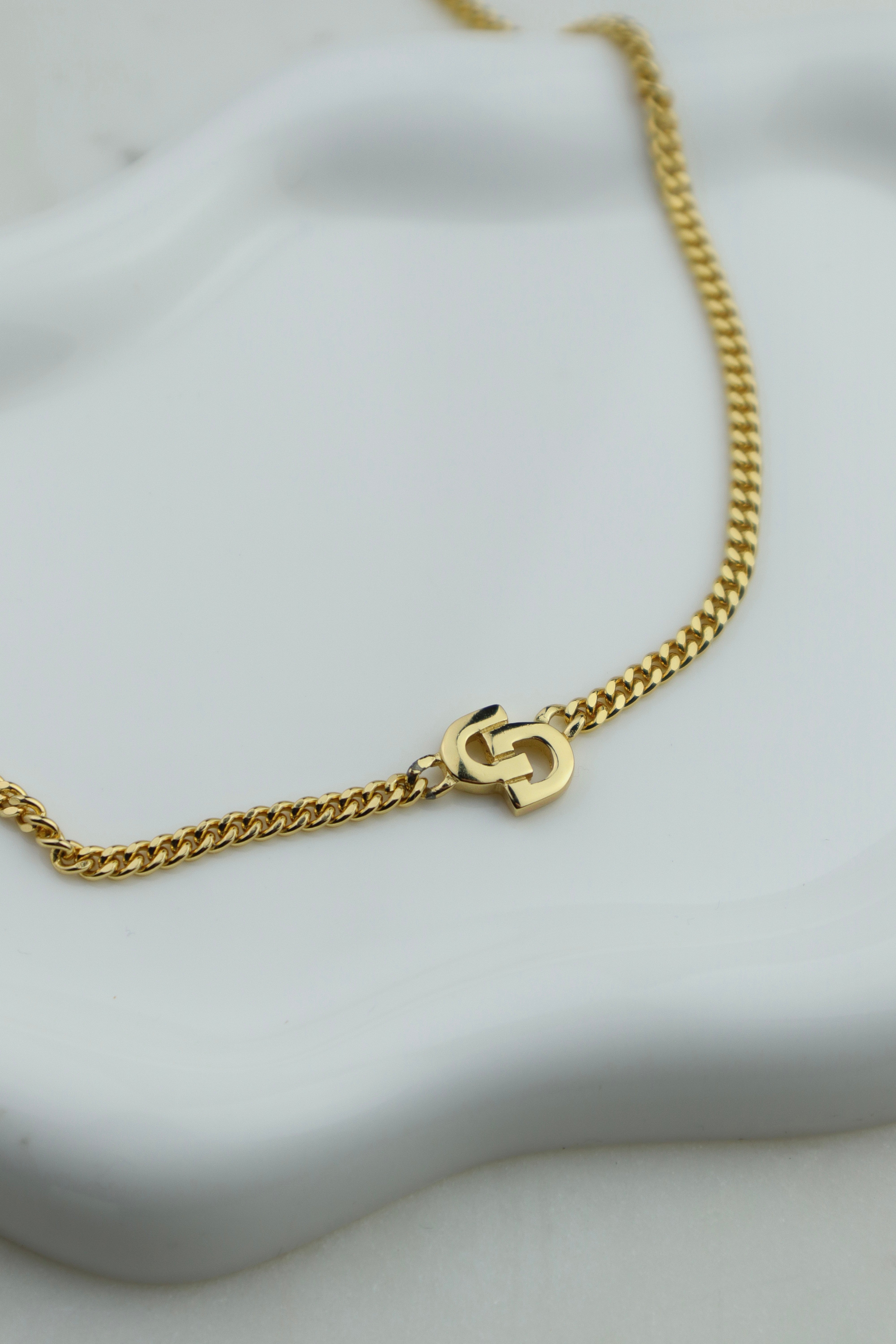 Christian Dior - pozłacany naszyjnik "Paris classic"