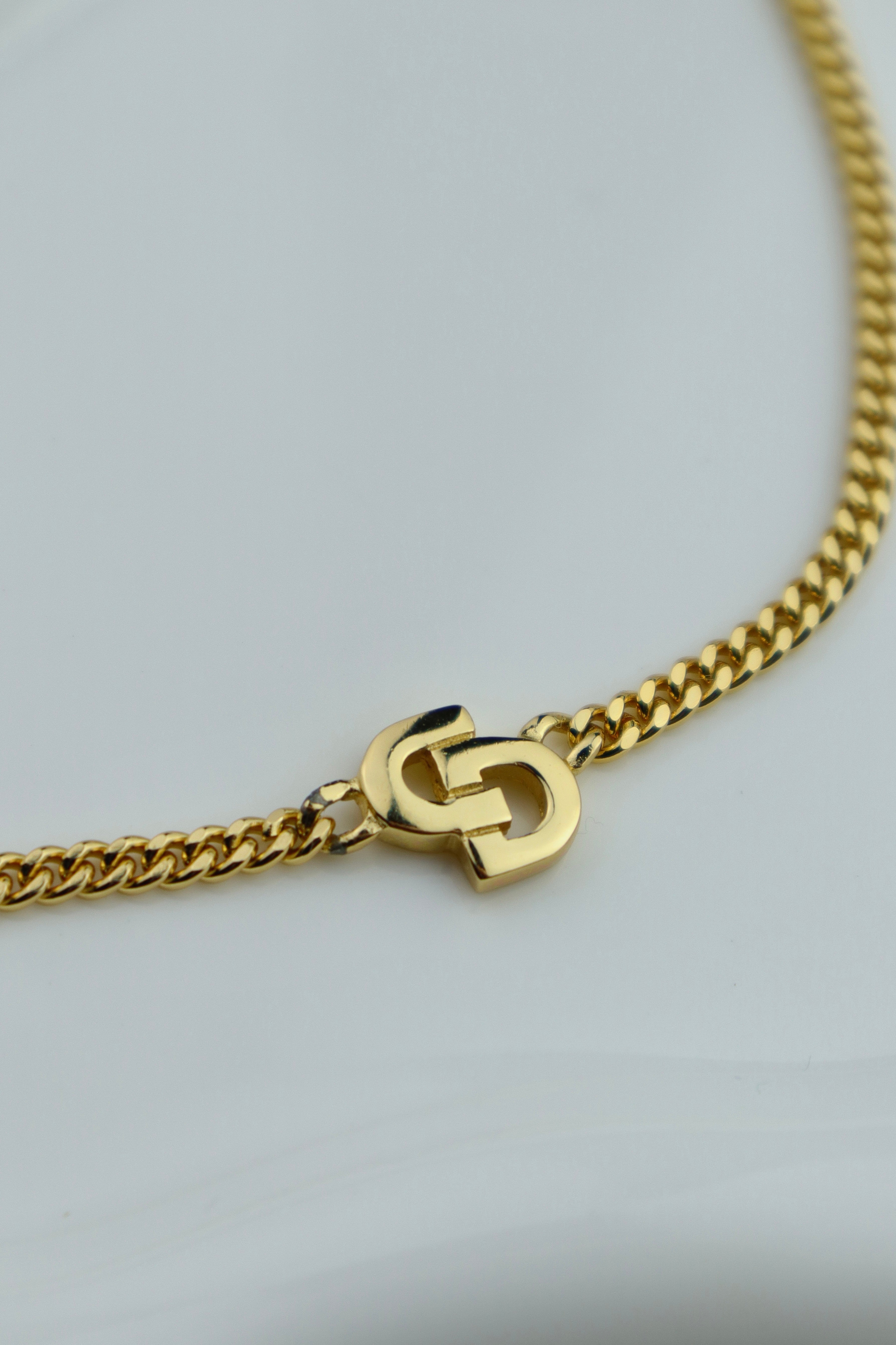 Christian Dior - pozłacany naszyjnik "Paris classic"