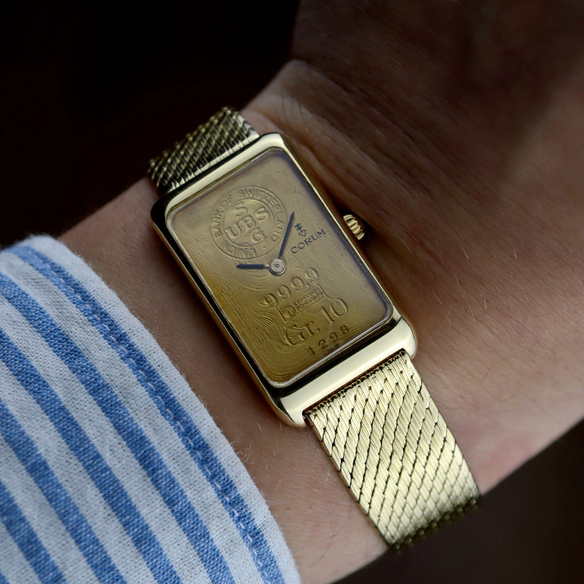 Corum gold sale ingot watch