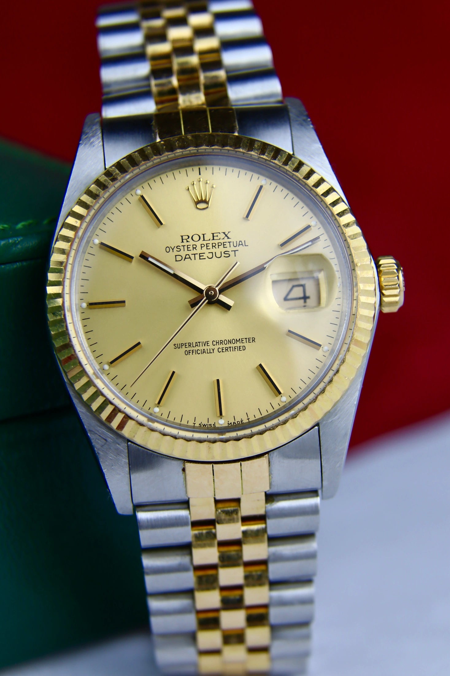 1987 Rolex Datejust Bicolor 16013 Champagne Dial