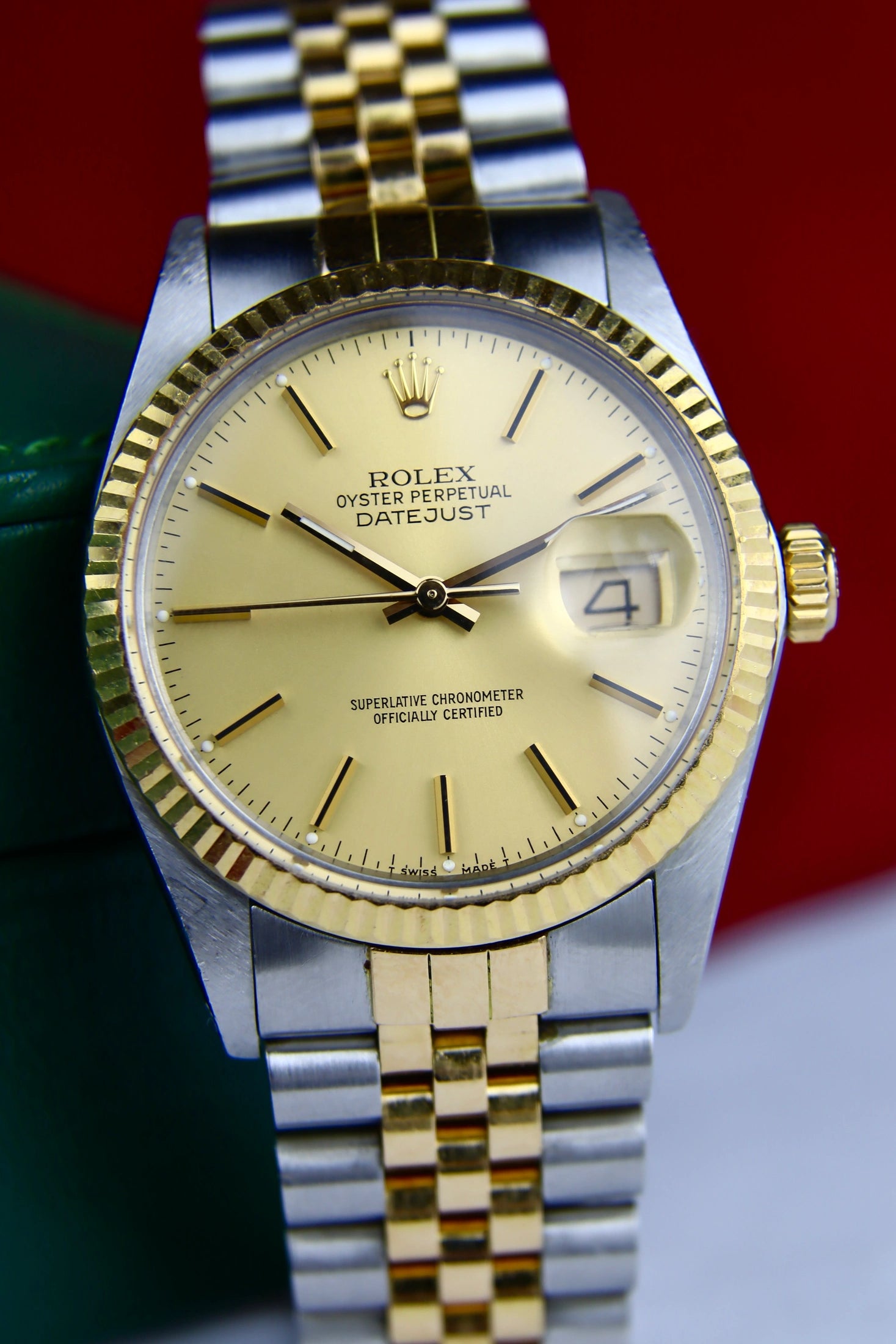 1987 Rolex Datejust Bicolor 16013 Champagne Dial