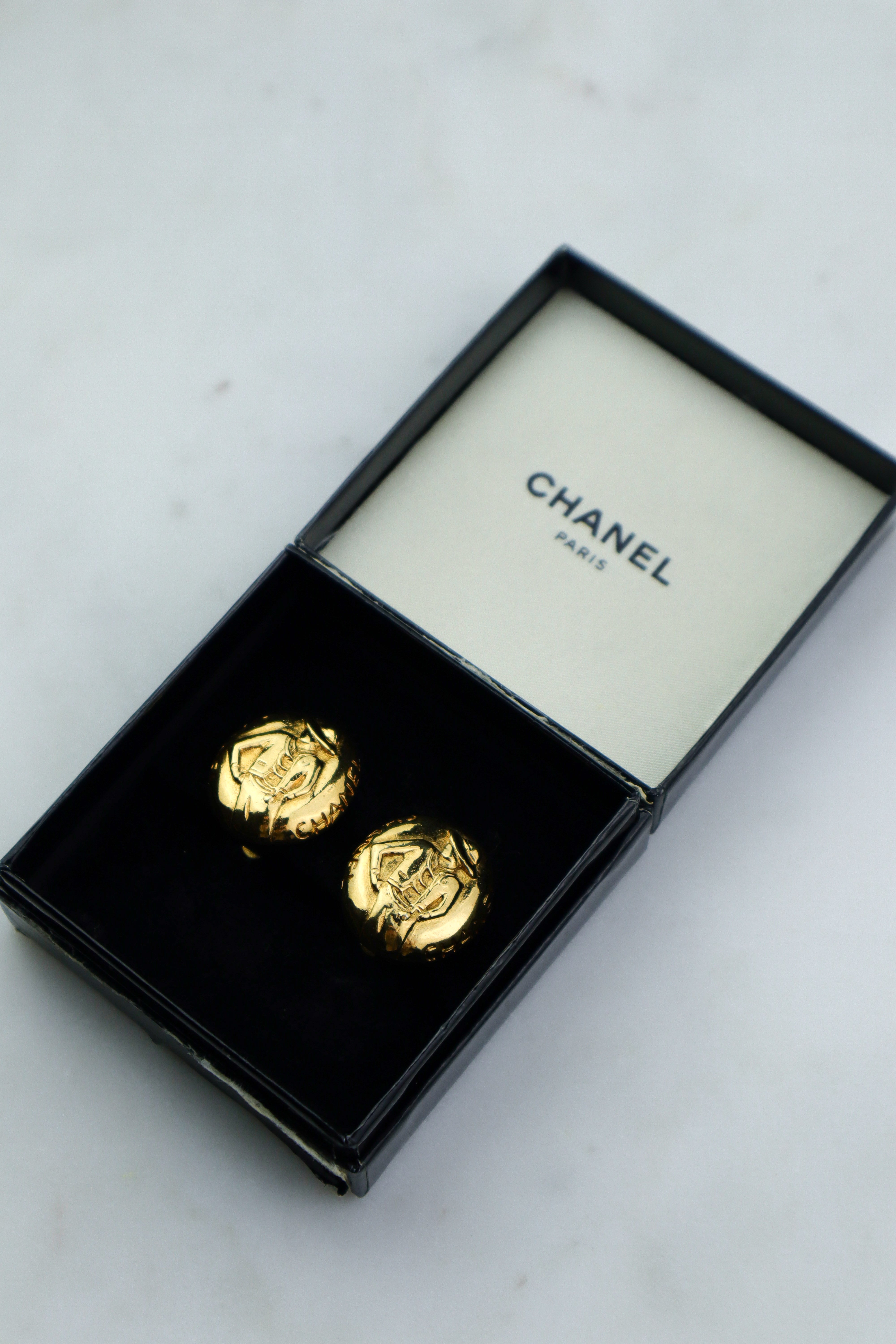 Chanel - klipsy vintage "Coco Chanel portrait"