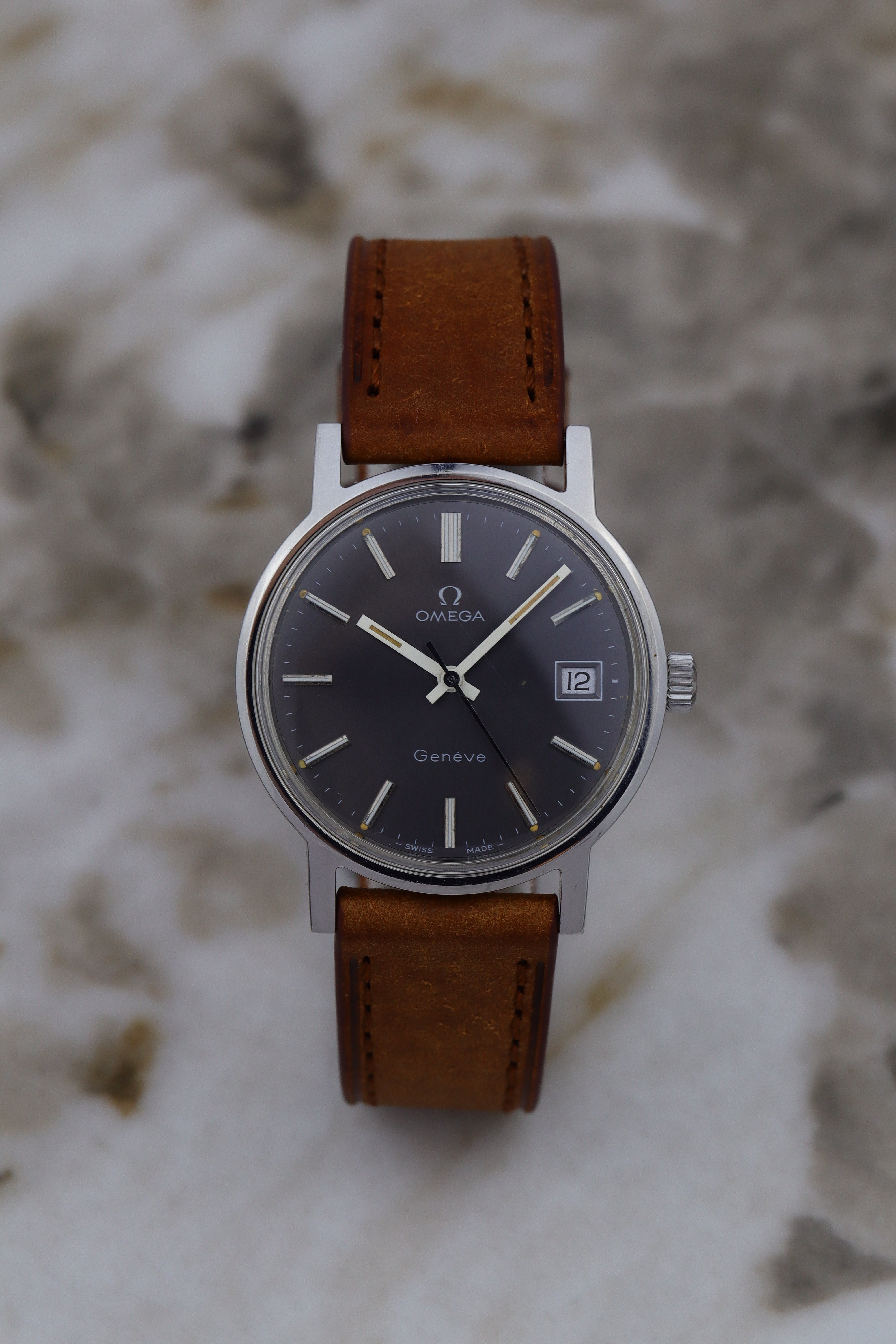 1974 Omega Geneve Grey Dial 136.0099 cal. 1030 Serviced