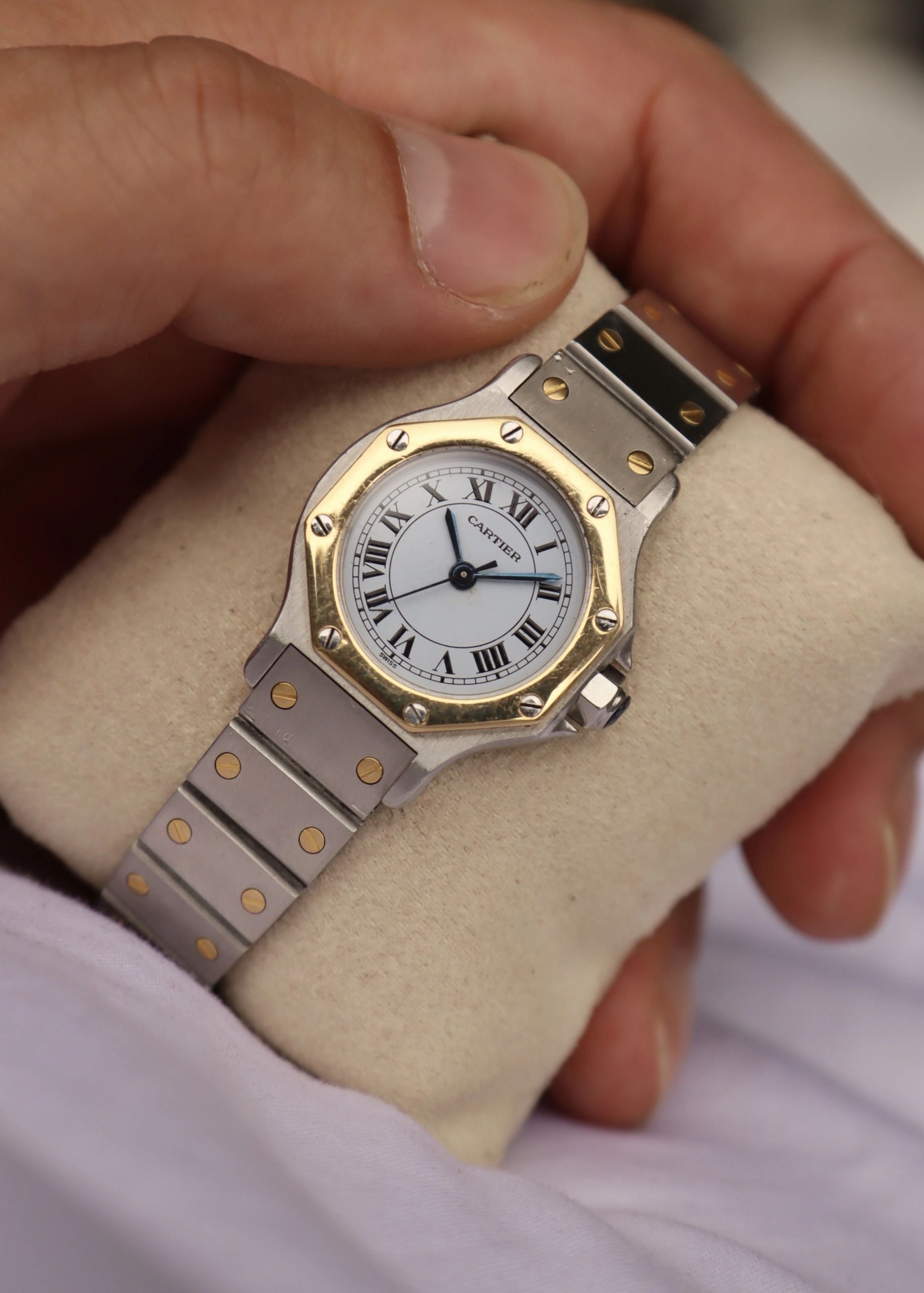 Cartier santos octagon ladies watch sale