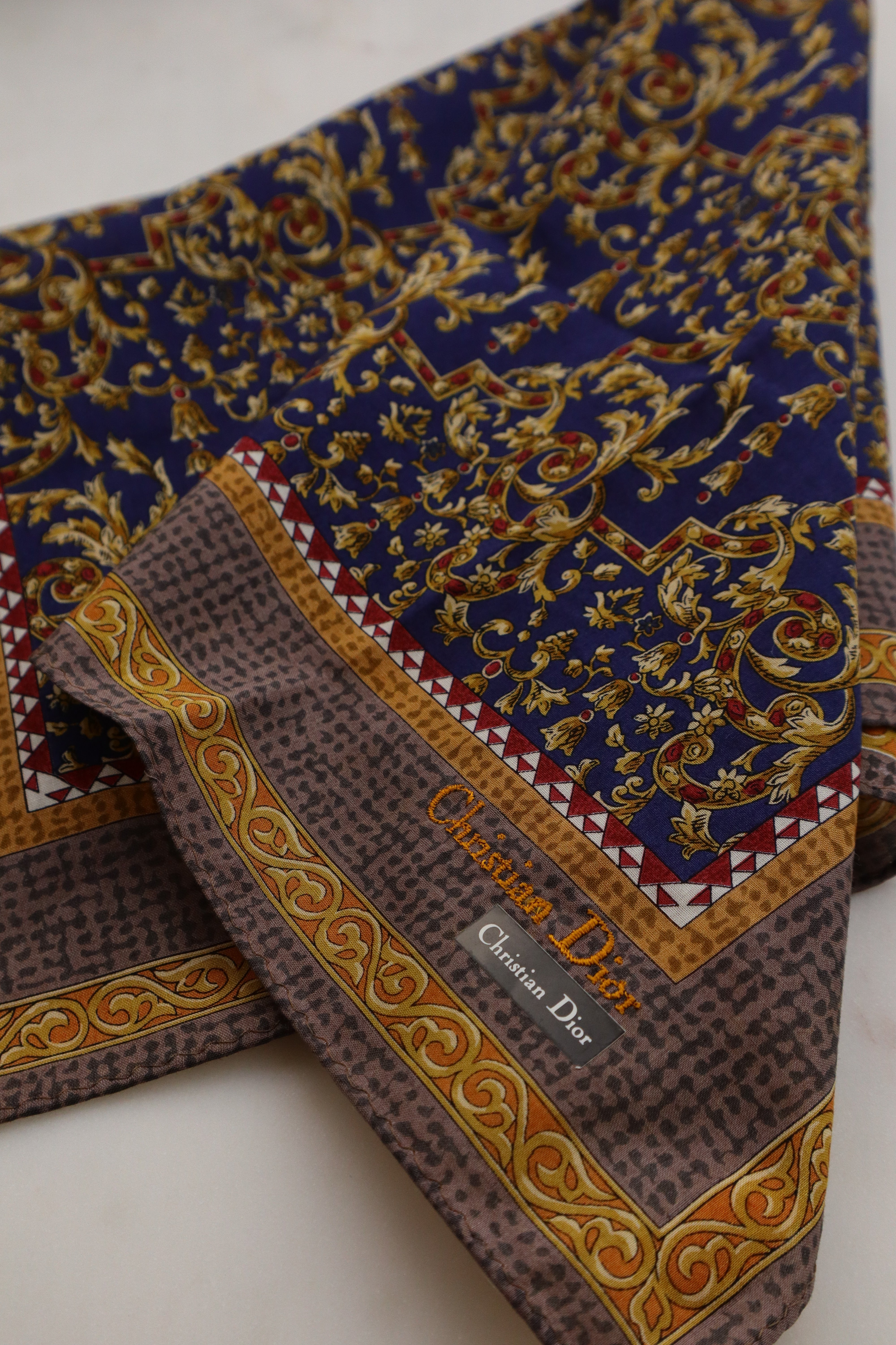 Christian Dior – Barokowa gawroszka/apaszka Dior