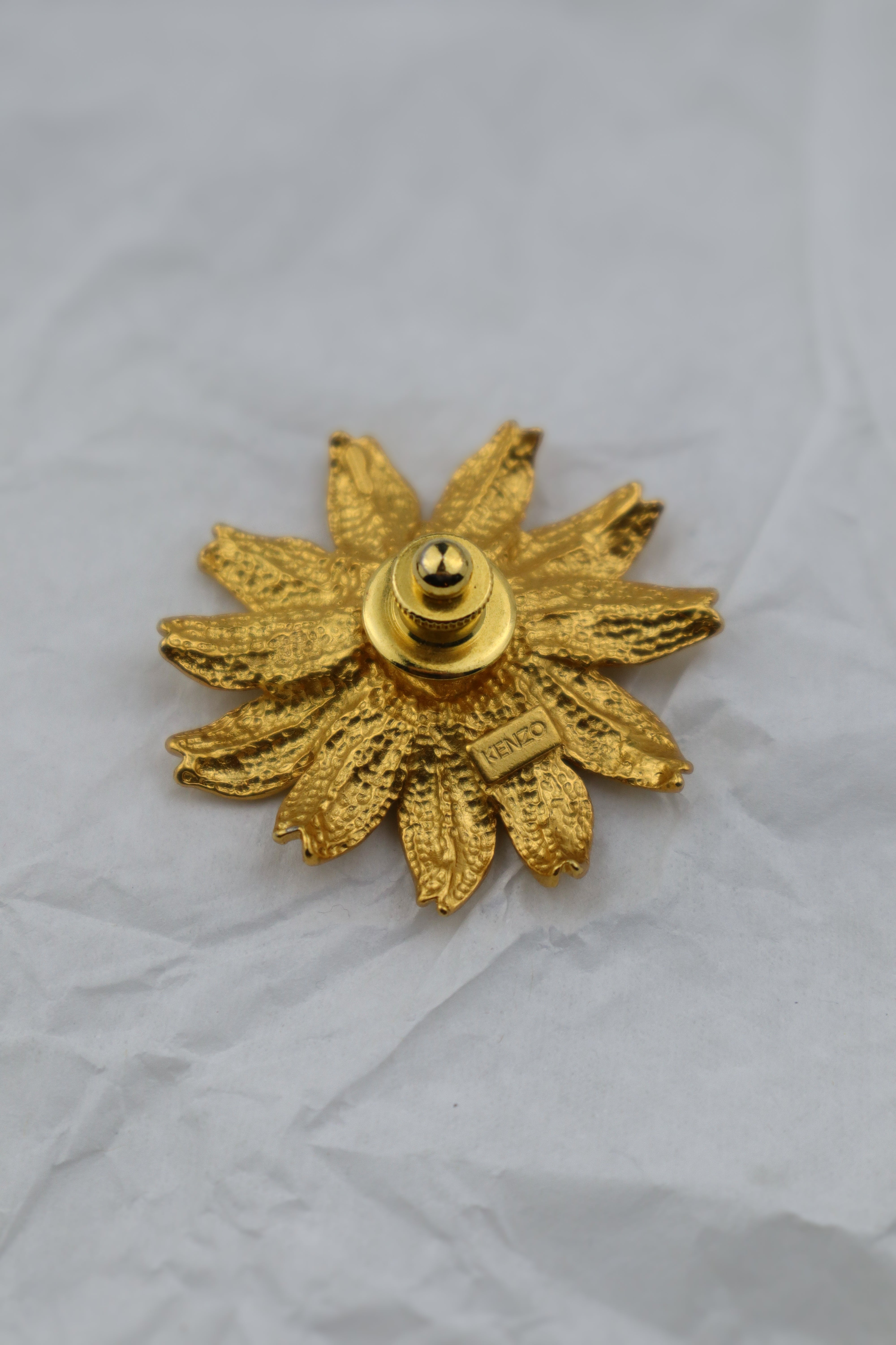 Kenzo - broszka/pin większy kwiat