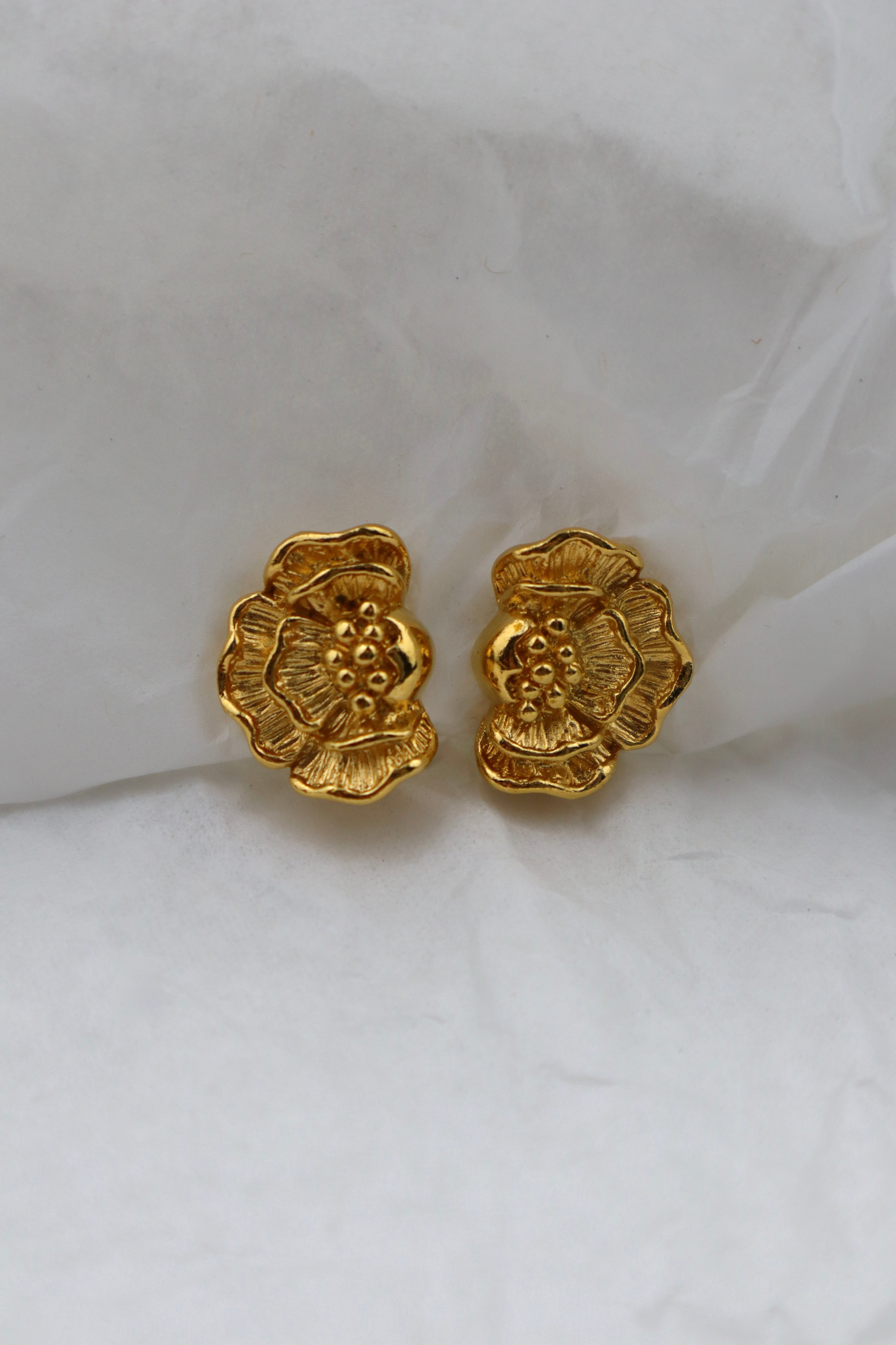 Lanvin - pozłacane delikatne kwiatki