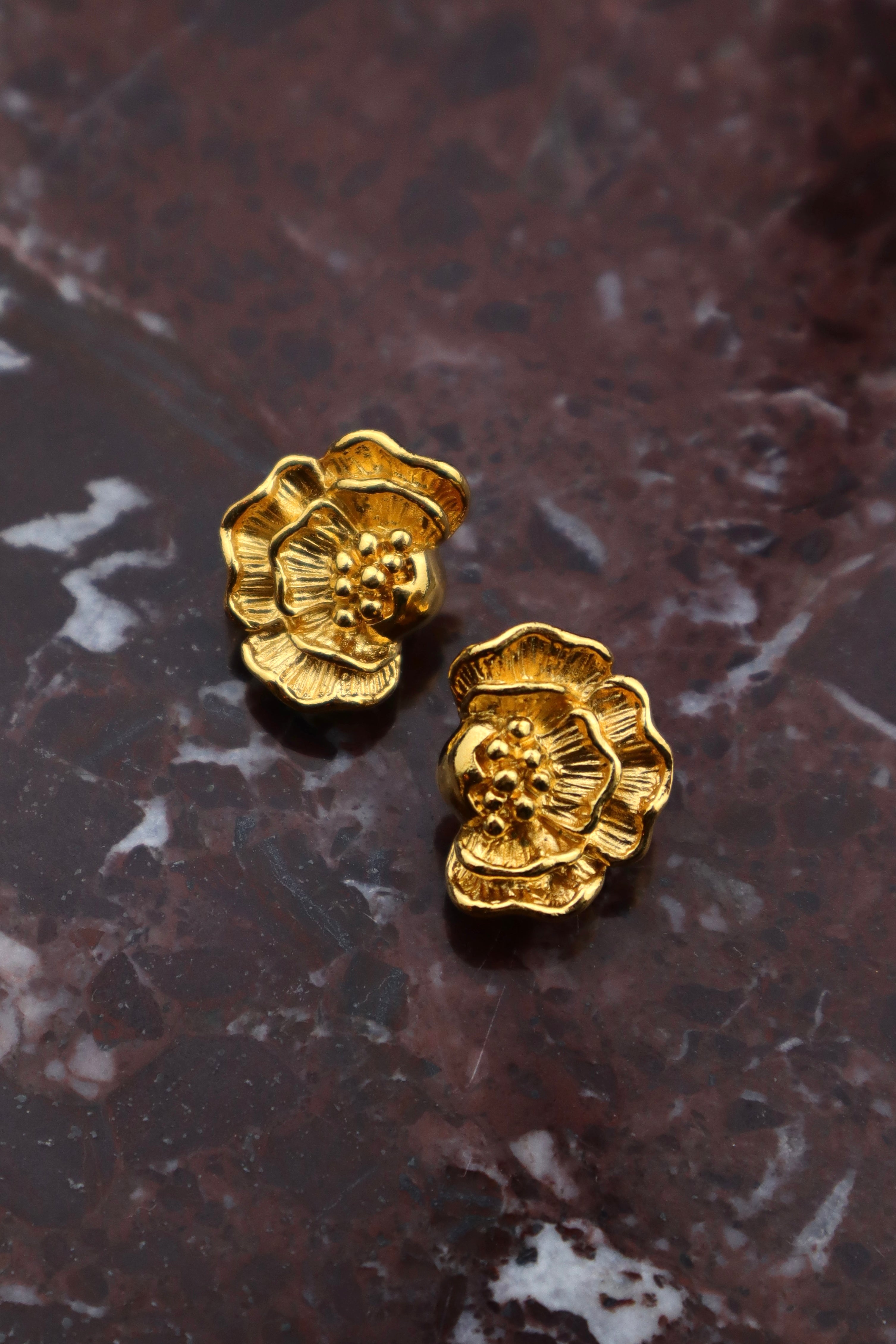 Lanvin - pozłacane delikatne kwiatki