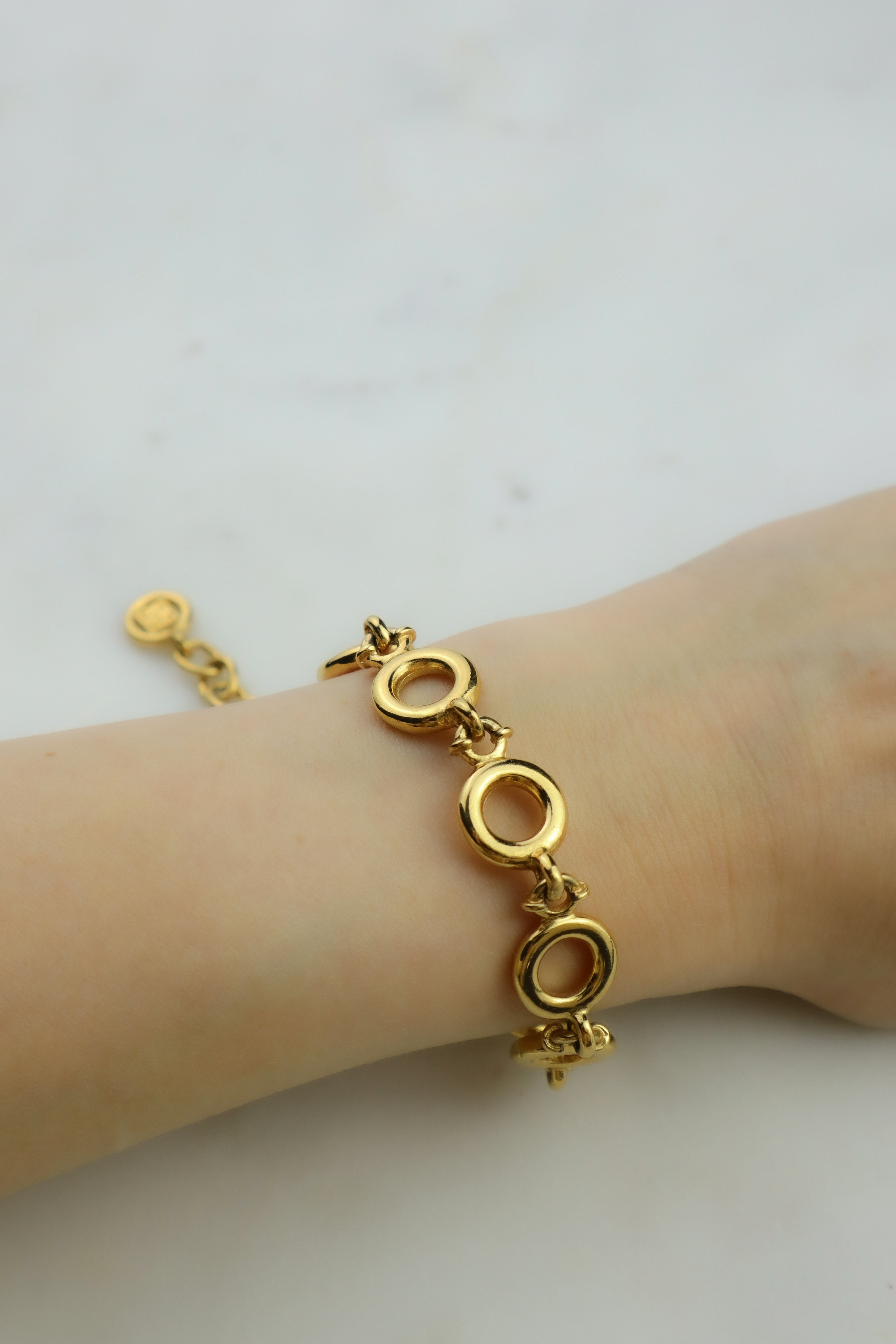 Givenchy - bransoletka vintage złote ogniwa