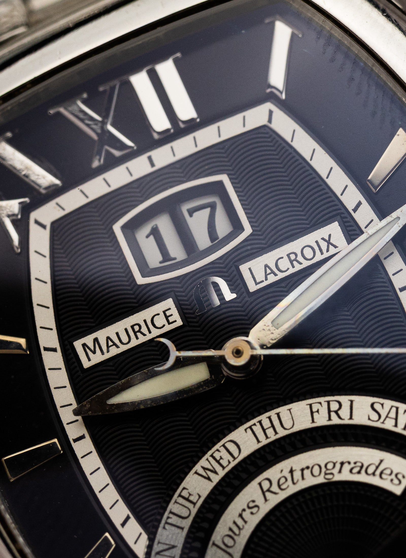 2010s Maurice Lacroix Masterpiece Jours Rétrogrades Tonneau MP6119 cal. ML 102