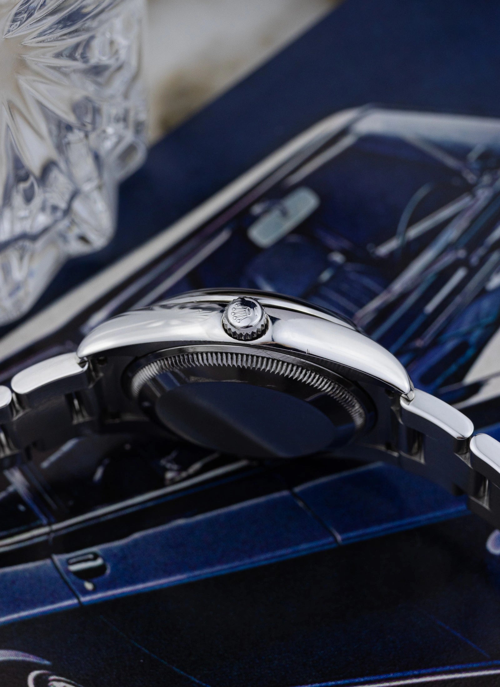 2007 Rolex Oyster Perpetual Date Salmon Dial 115200 Box