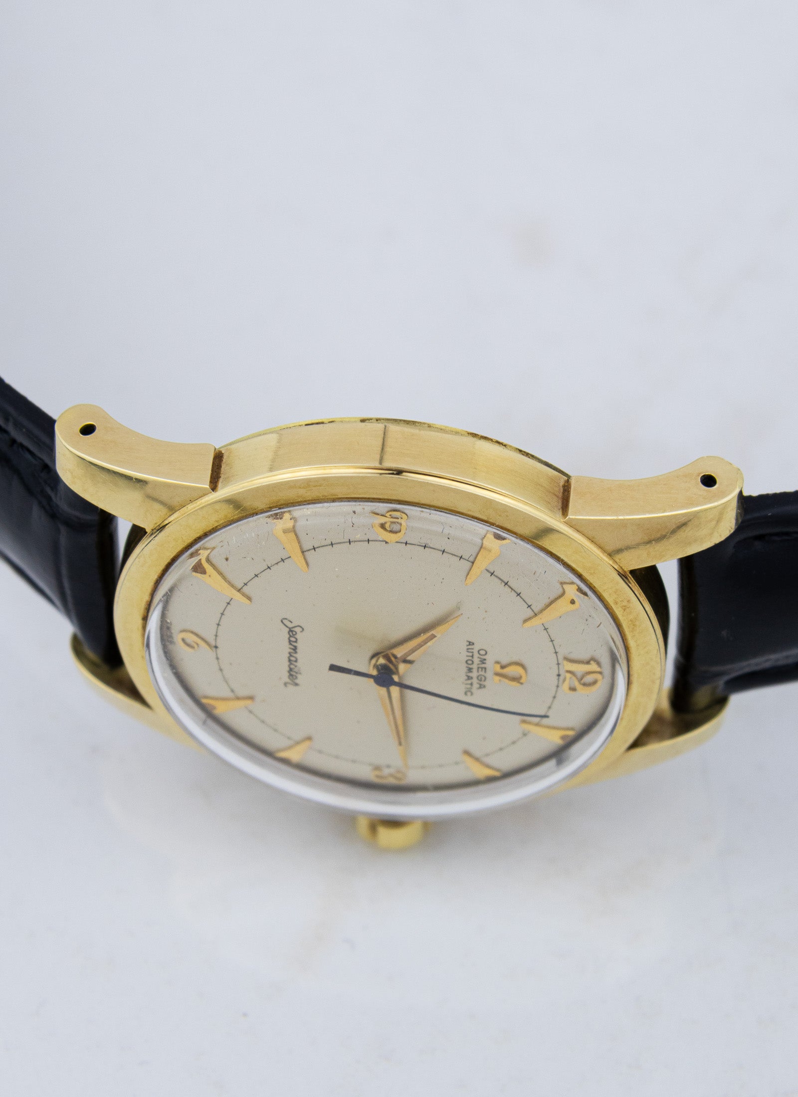 1953 14K Omega Seamaster Fat Lugs Breguet 2577 cal. 354