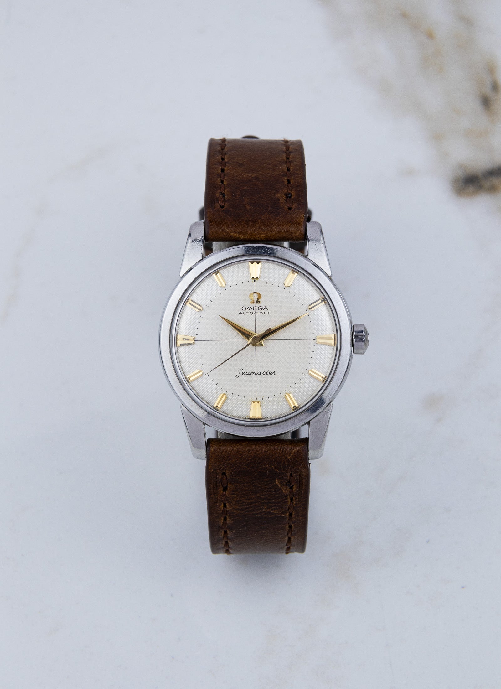 1959 Omega Seamaster Fat Lugs Honeycomb