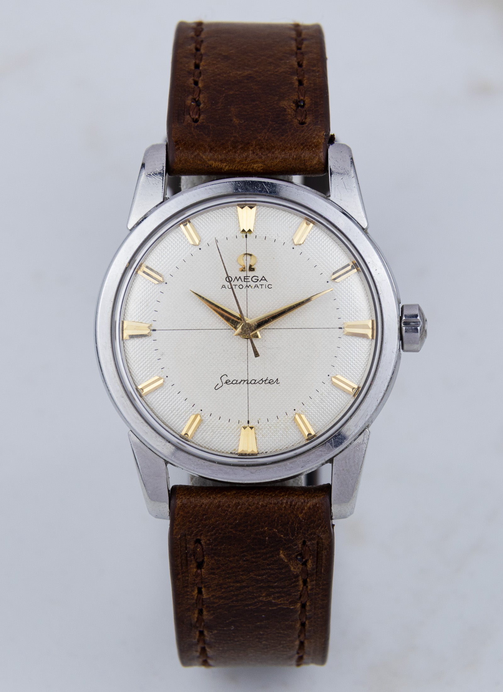 1959 Omega Seamaster Fat Lugs Honeycomb