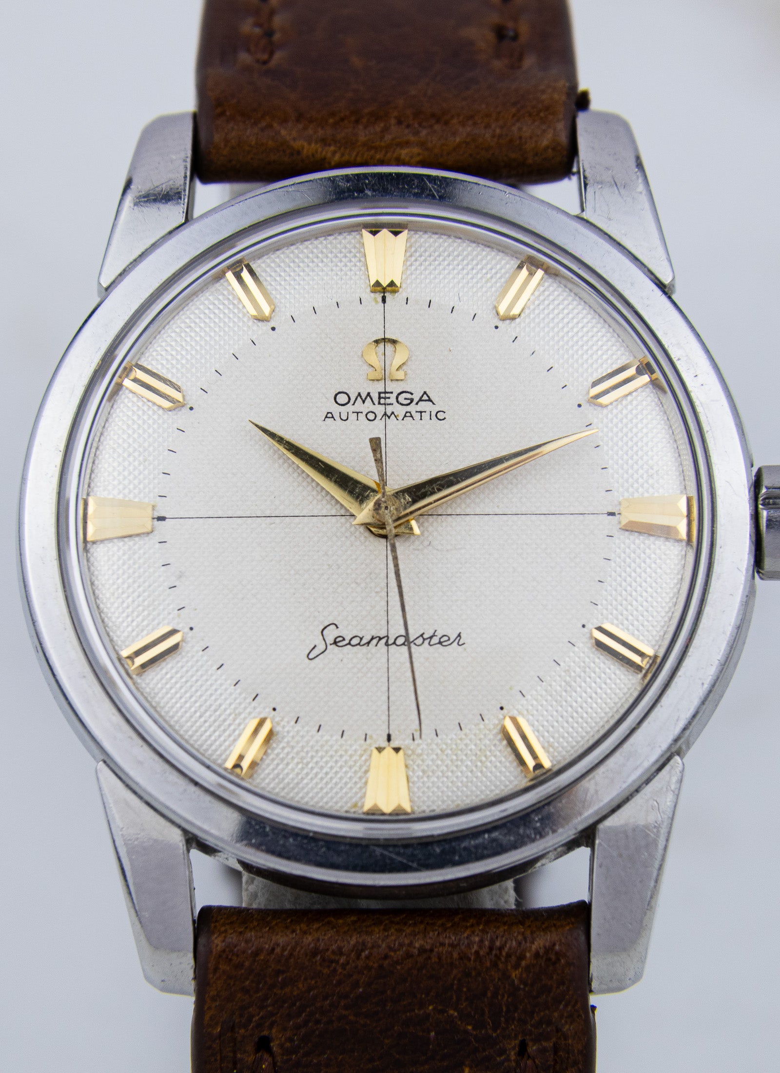 1959 Omega Seamaster Fat Lugs Honeycomb