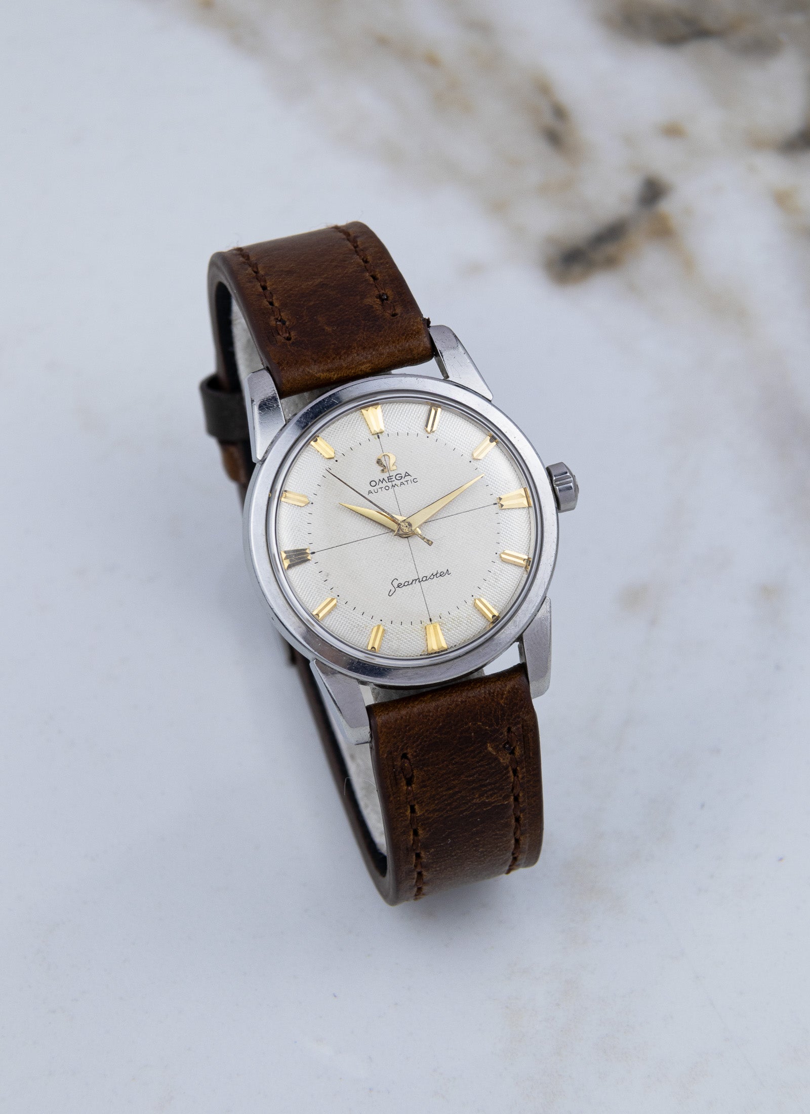 1959 Omega Seamaster Fat Lugs Honeycomb