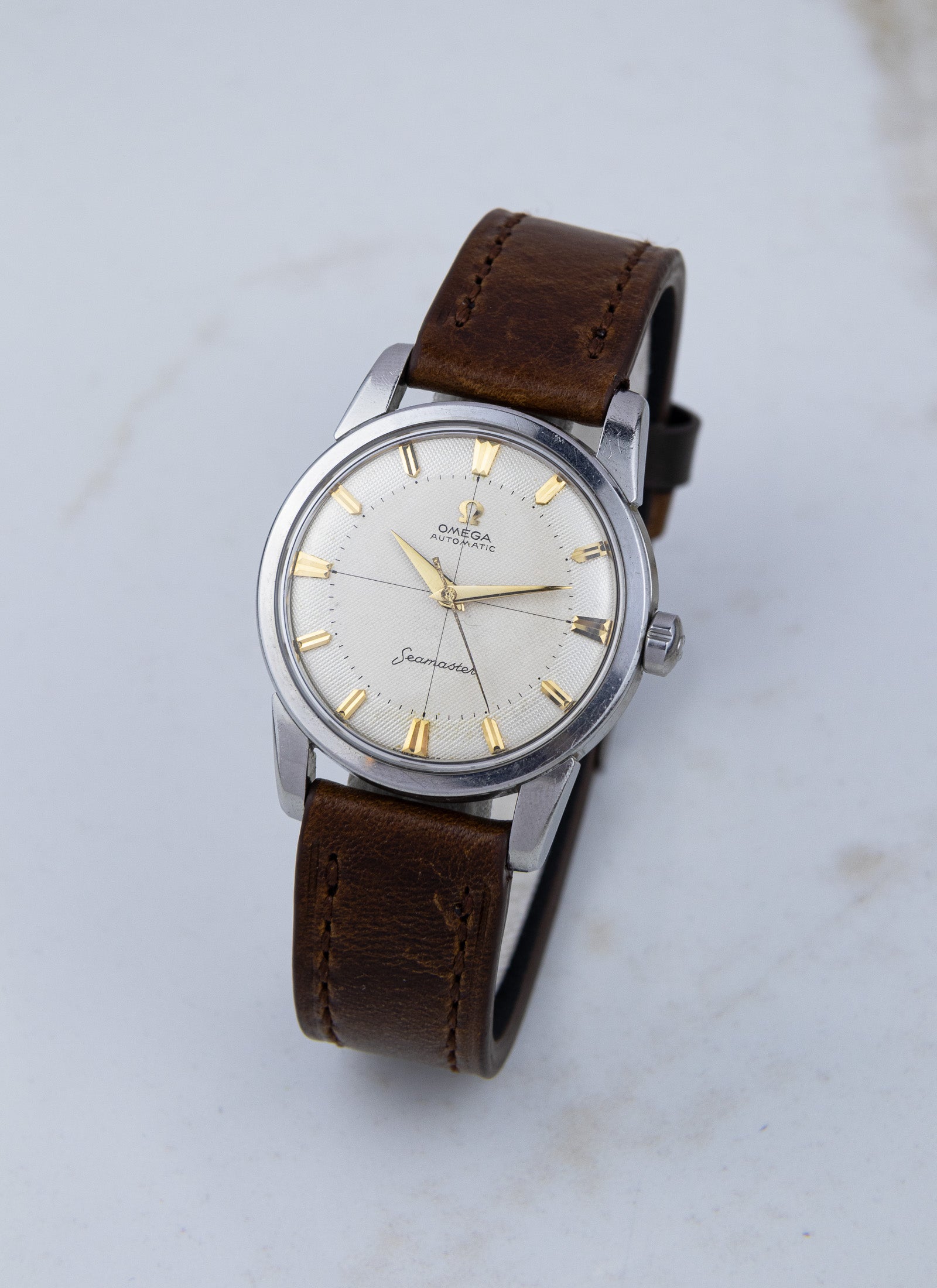 1959 Omega Seamaster Fat Lugs Honeycomb