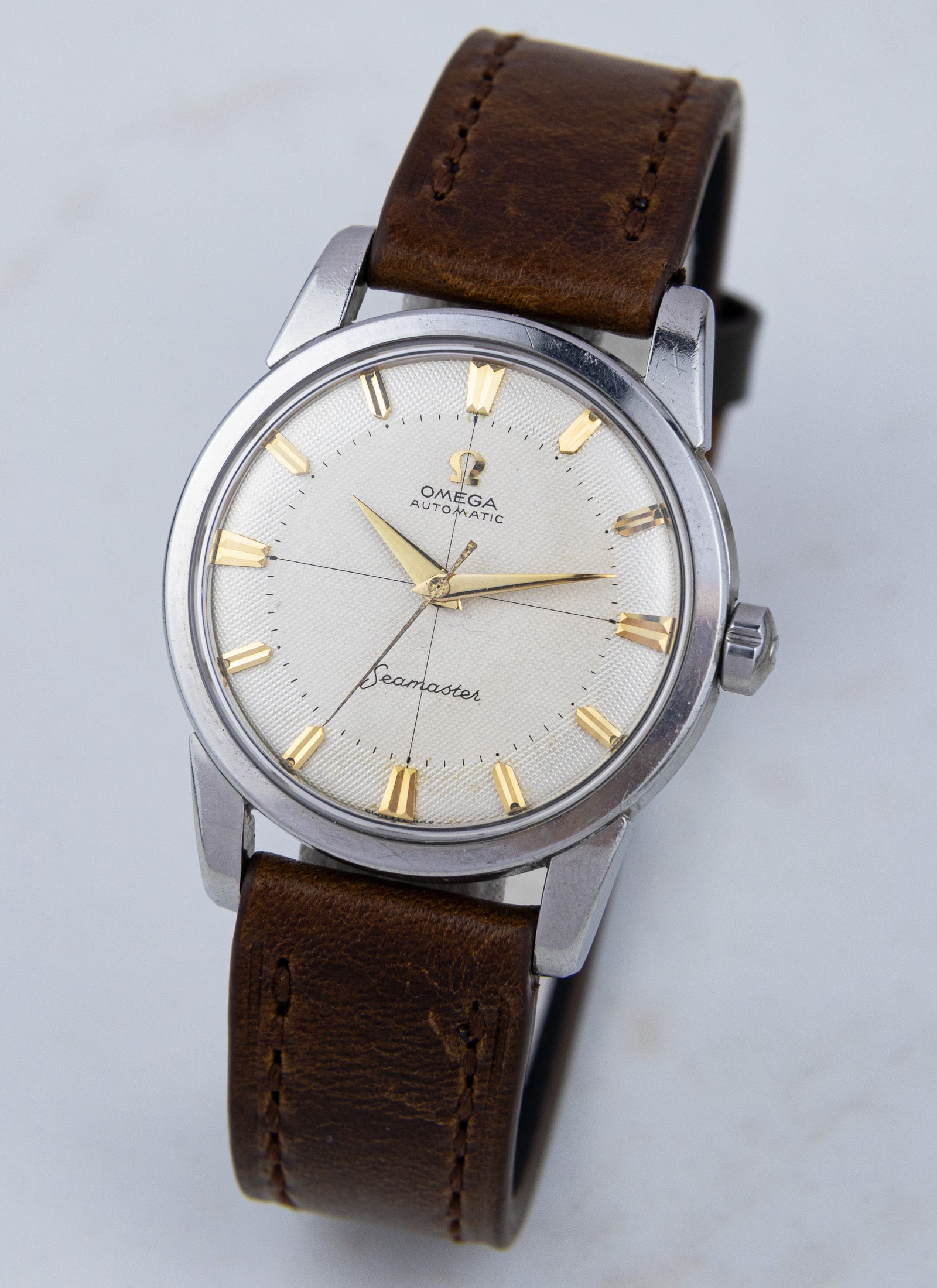 1959 Omega Seamaster Fat Lugs Honeycomb