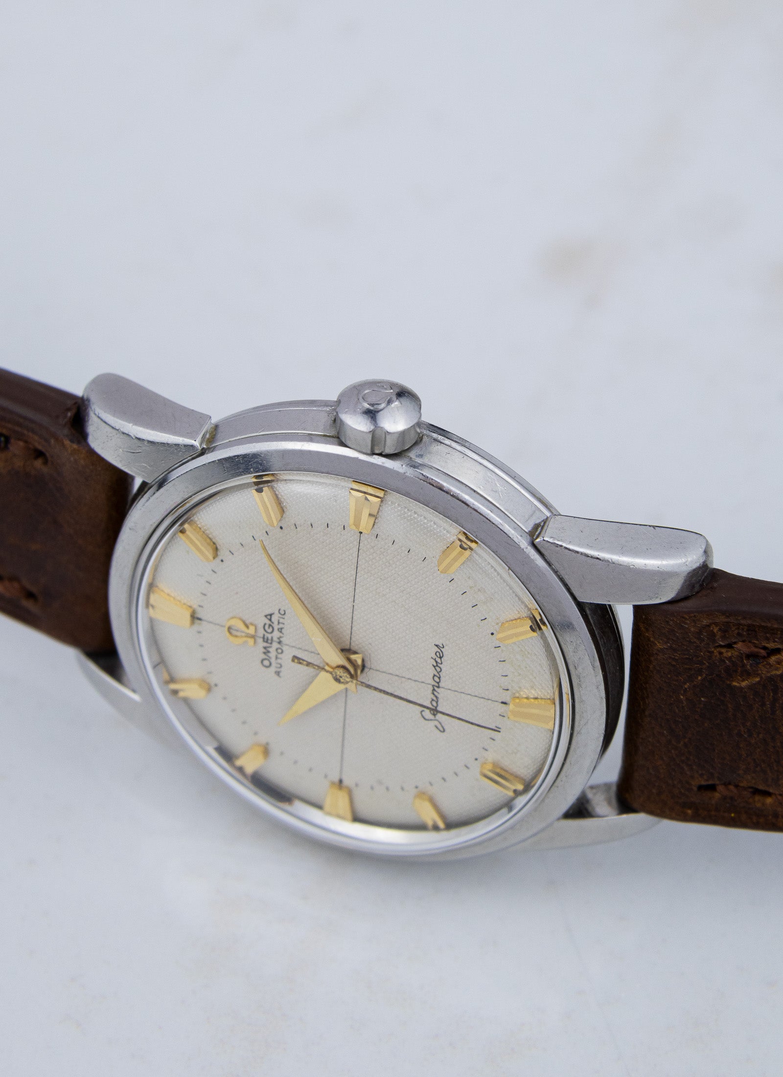 1959 Omega Seamaster Fat Lugs Honeycomb