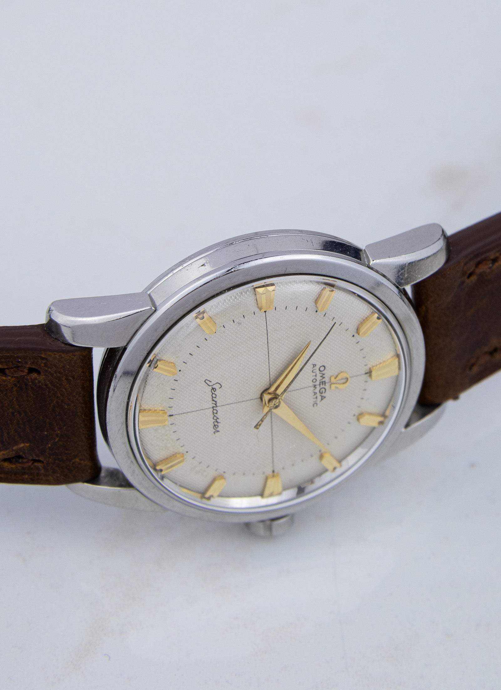 1959 Omega Seamaster Fat Lugs Honeycomb