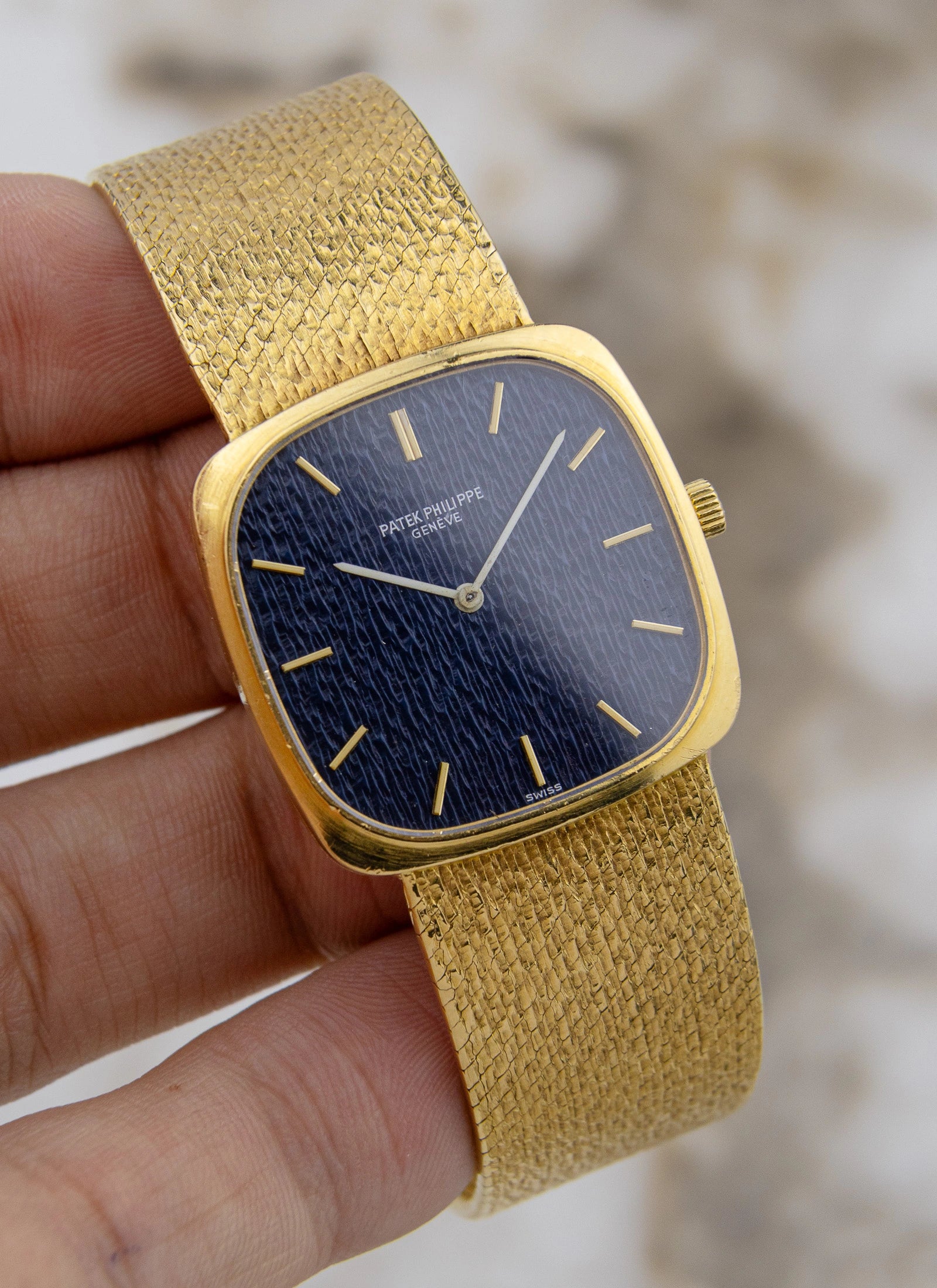 1974 Patek Philippe Golden Ellipse 3566 Bark