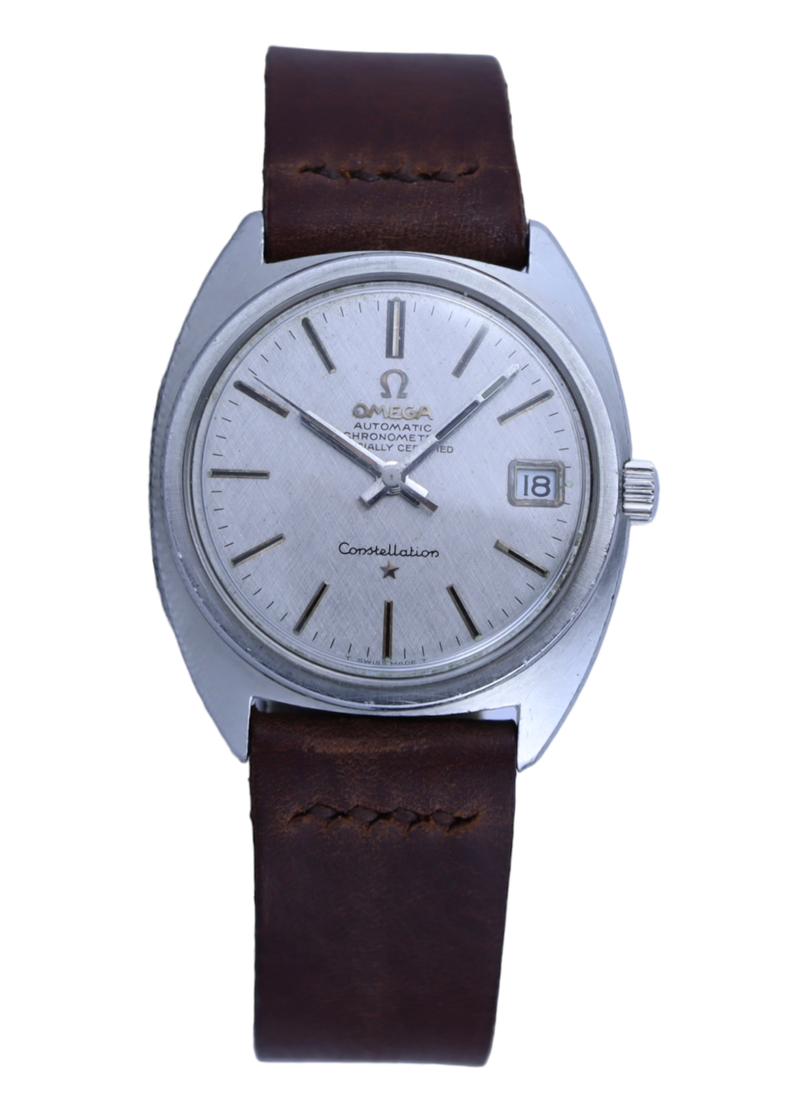 1969 Omega Constellation C-shaped Linen Dial 168.017