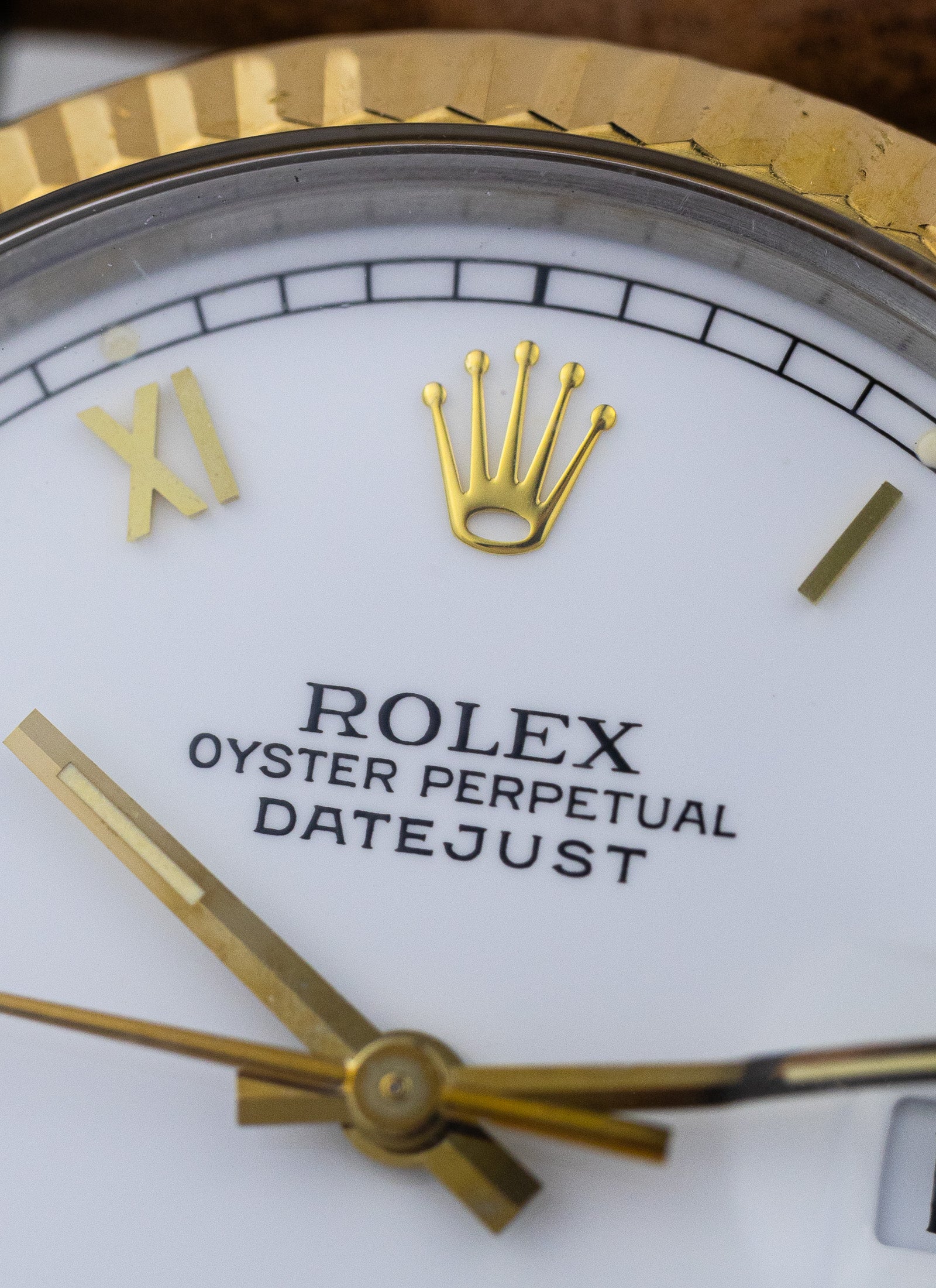 1985 Rolex Datejust Bicolor 16013 White Roman Dial Serviced