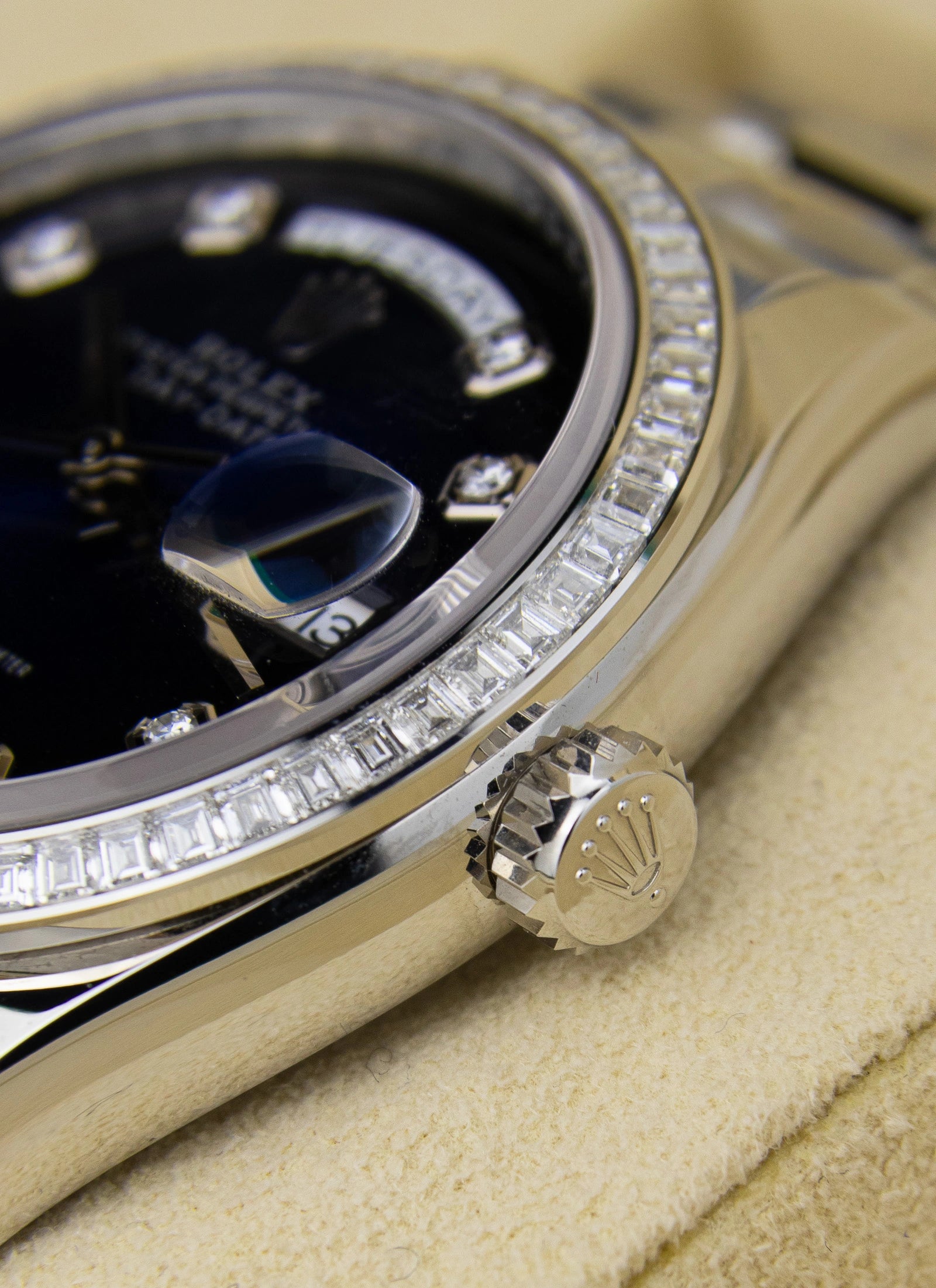 2022 Rolex Day-Date Platinium Vignette Diamond Dial 128396TBR