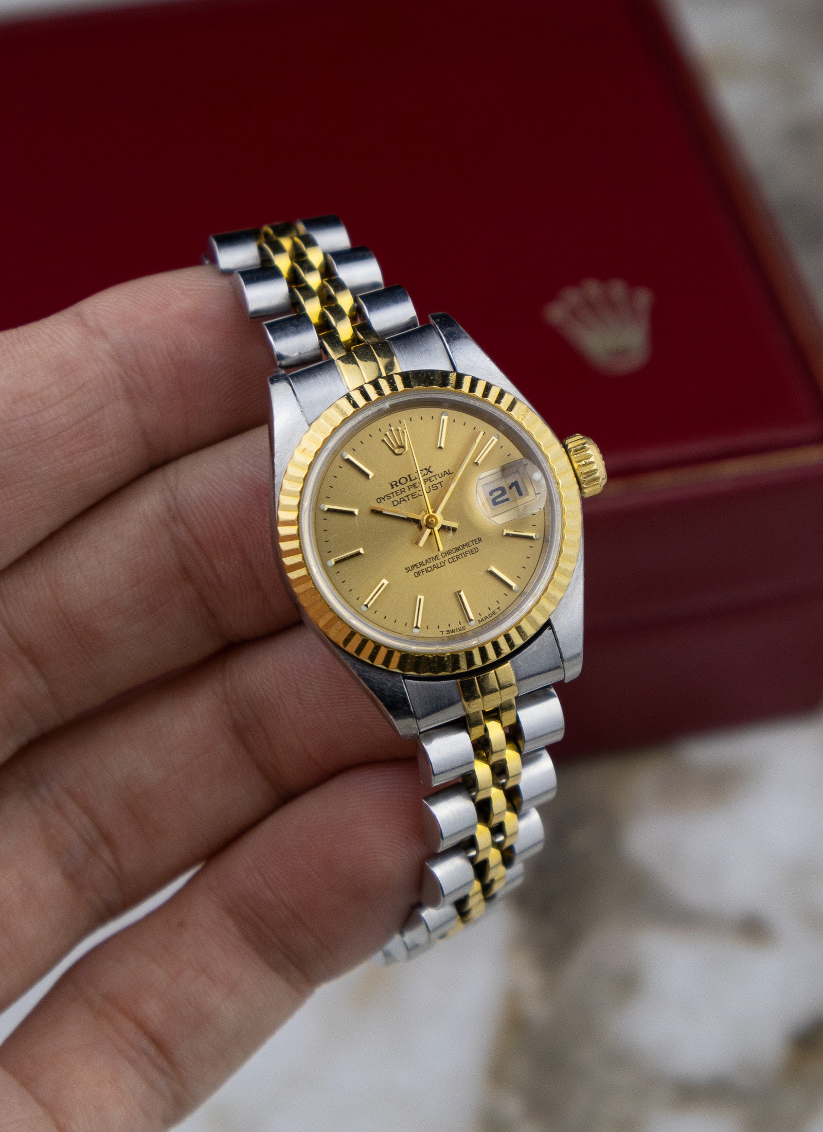 1998 Rolex Lady Datejust 69173 Bicolor
