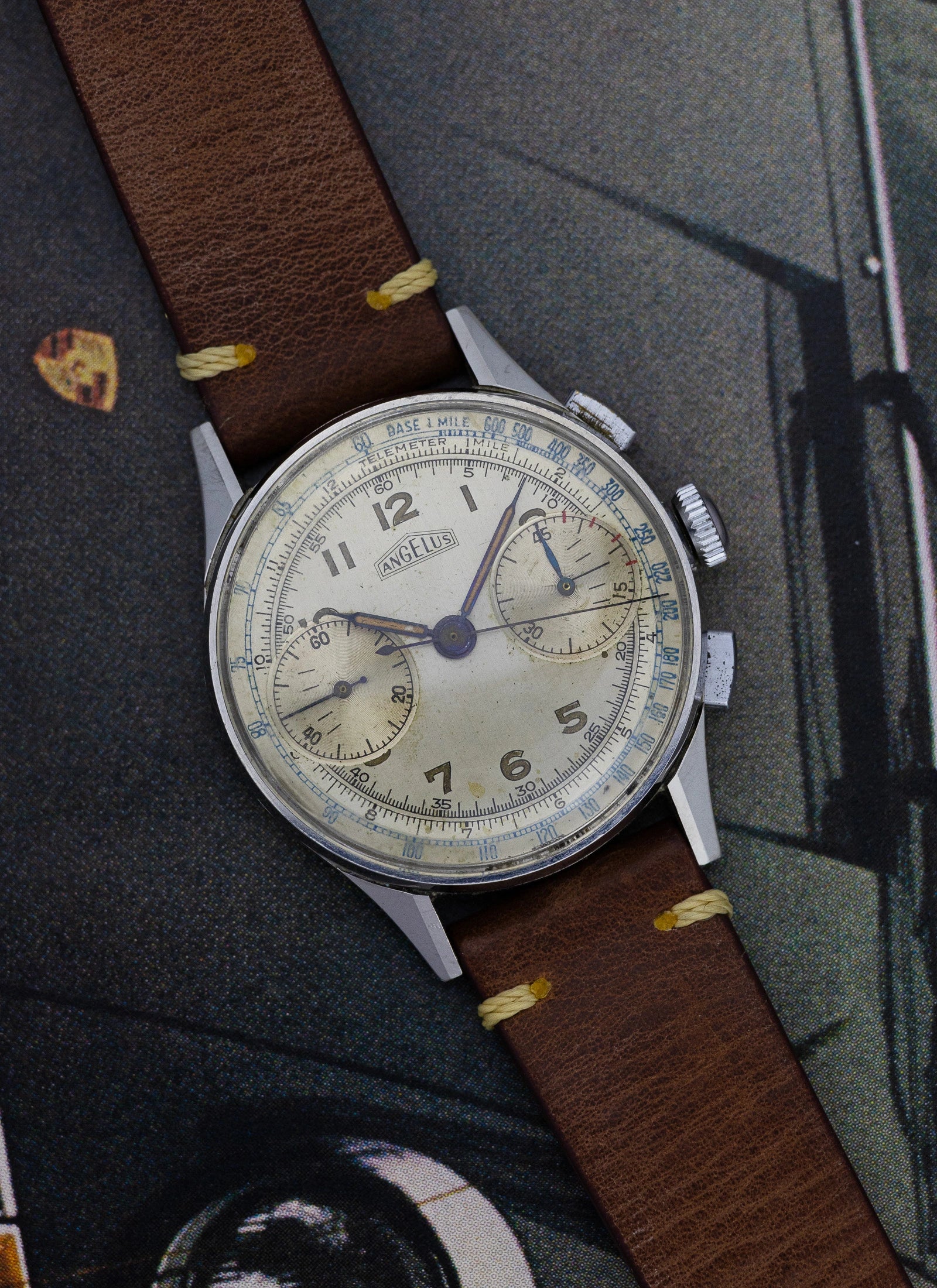 1940s Angelus Two Register Chronograph