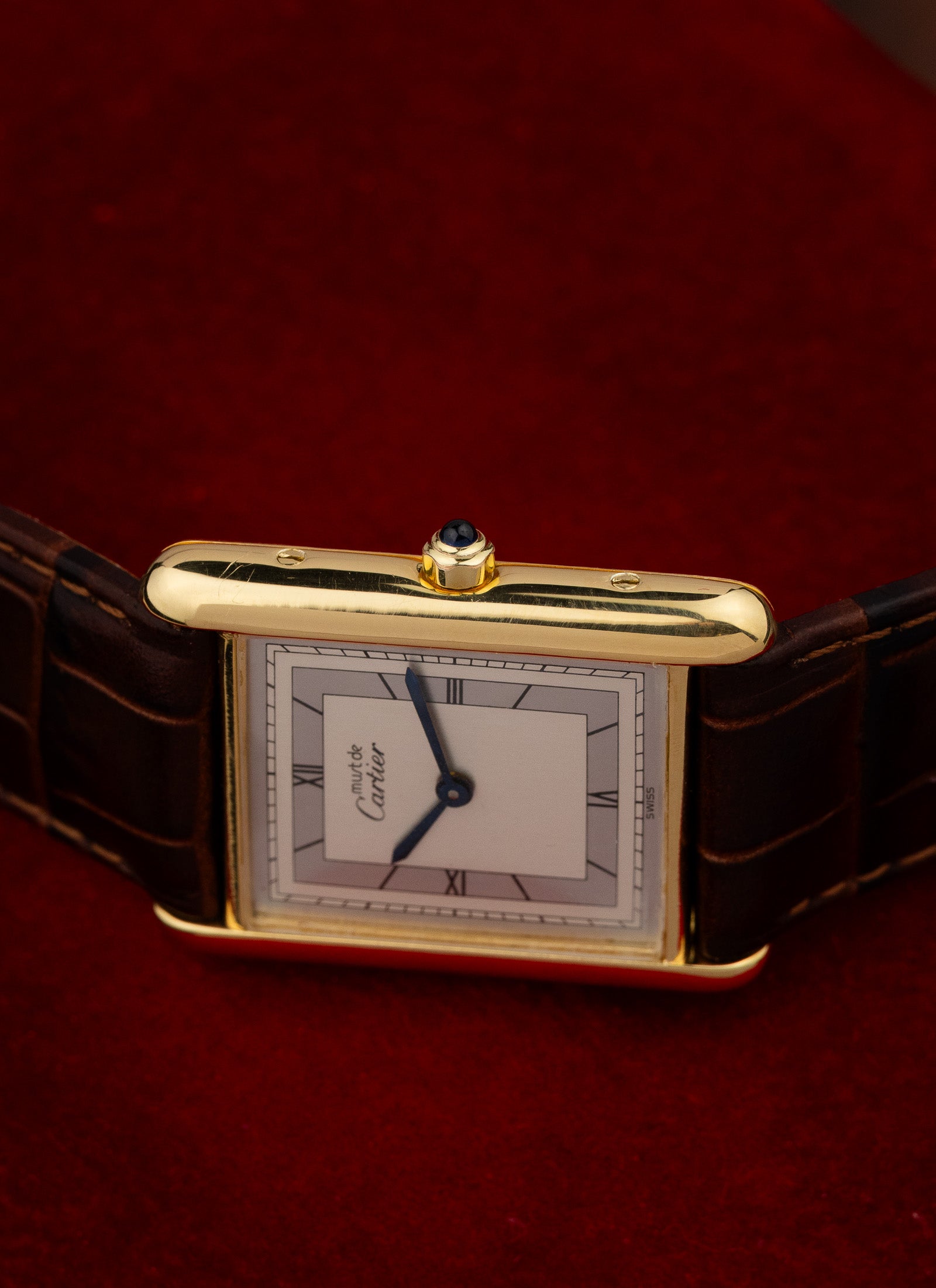 1990s Cartier Must Tank Art Deco 6 81006 Travel Pouch