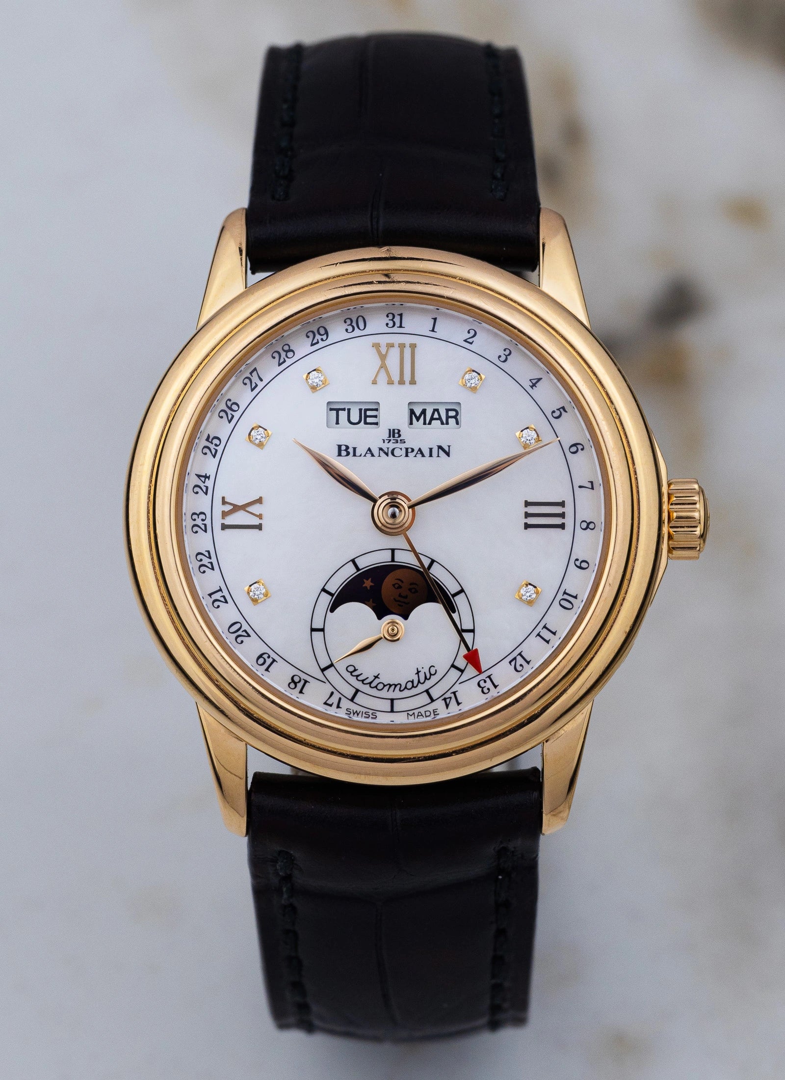 2017 18K Lady Blancpain Moonphase MOP Full Set ref.2360-36914