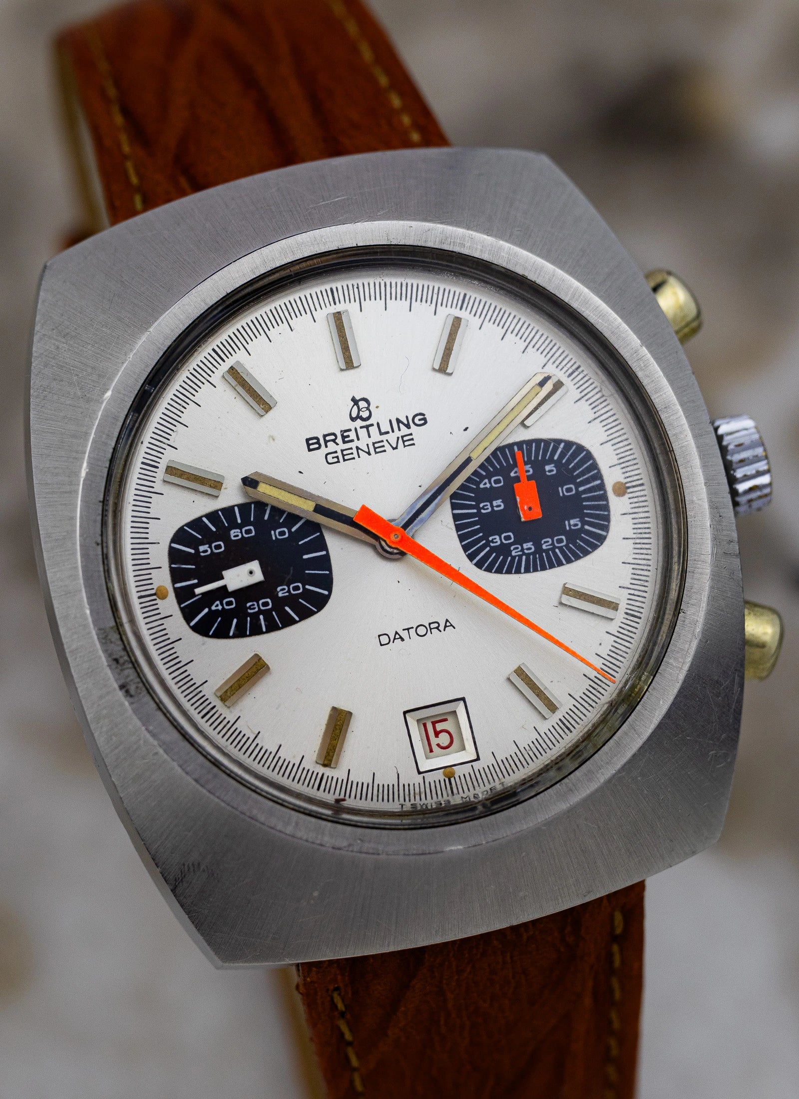 1970s Breitling Datora Chronograph ref. 2018 Valjoux 7734
