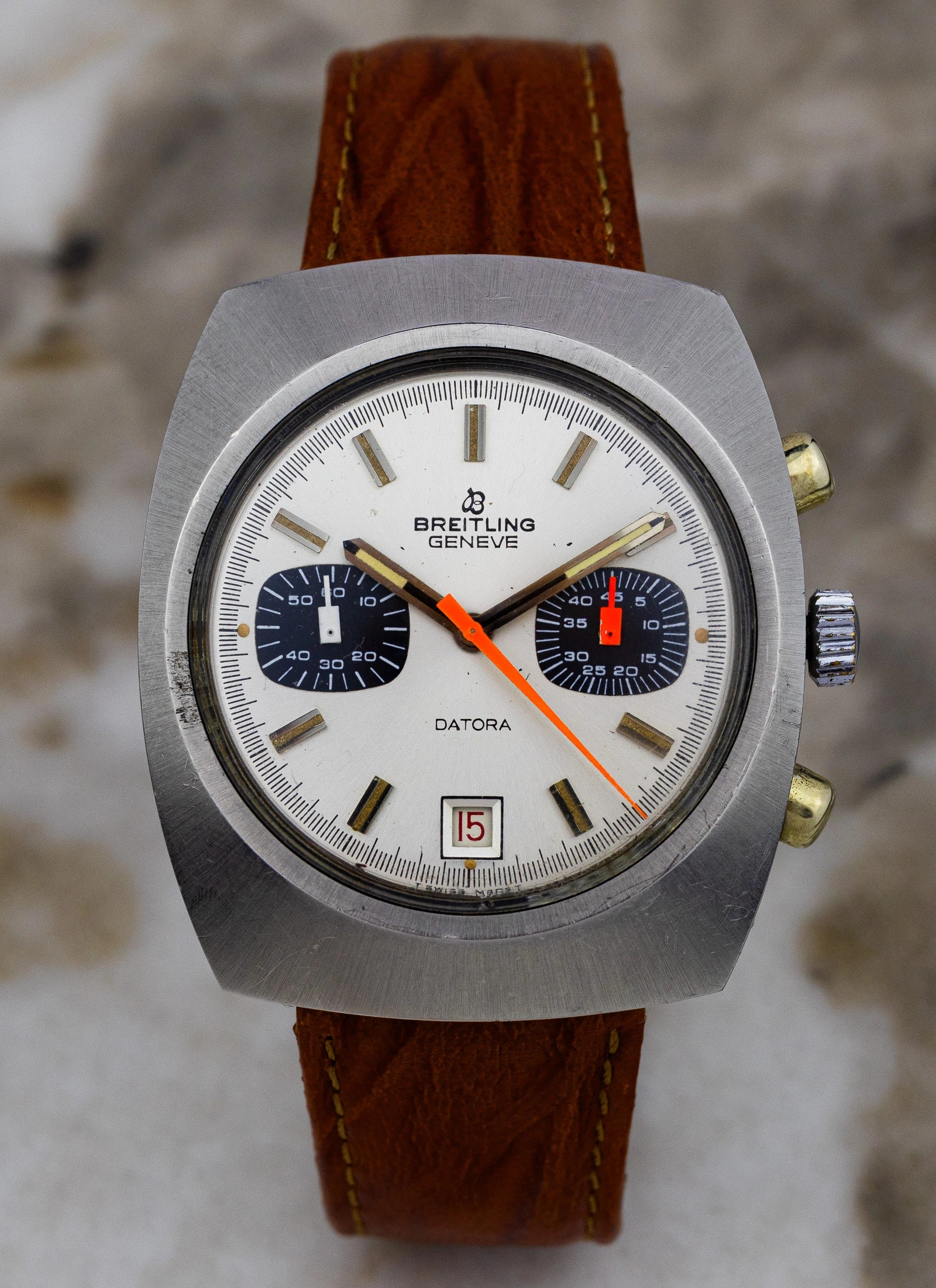 1970s Breitling Datora Chronograph ref. 2018 Valjoux 7734