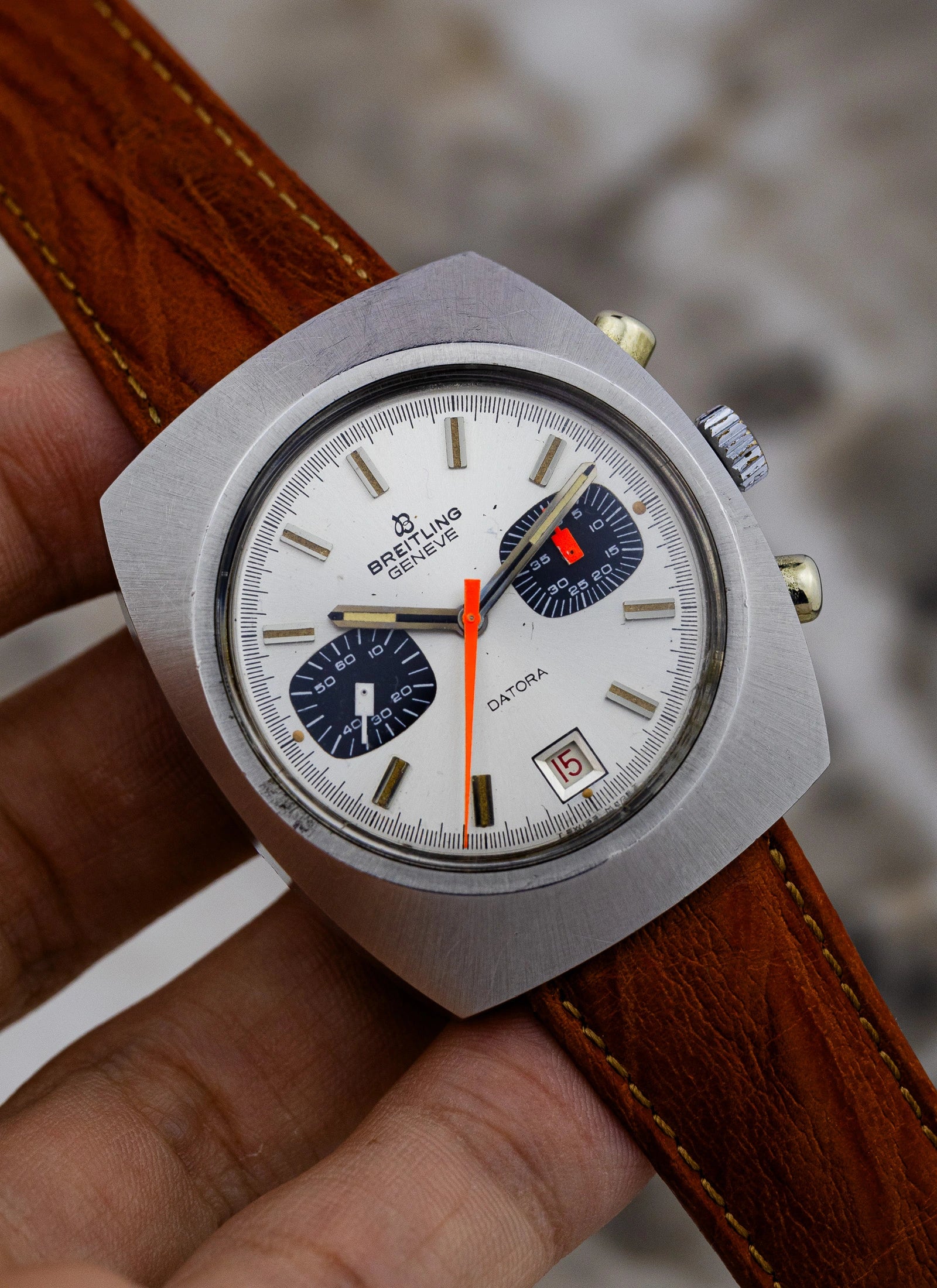 1970s Breitling Datora Chronograph ref. 2018 Valjoux 7734