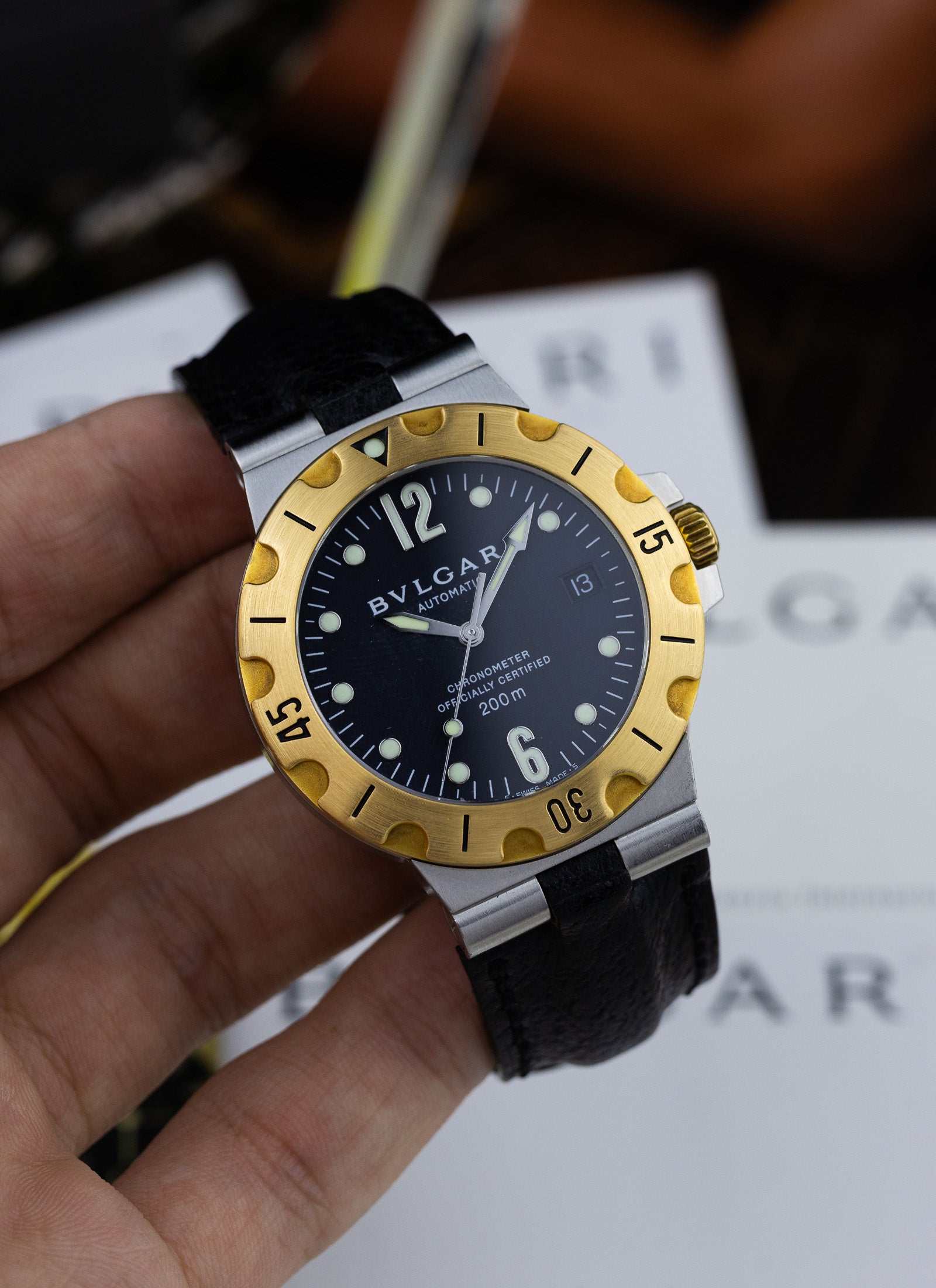 2000s Bulgari Diagono SD38SG Full Set