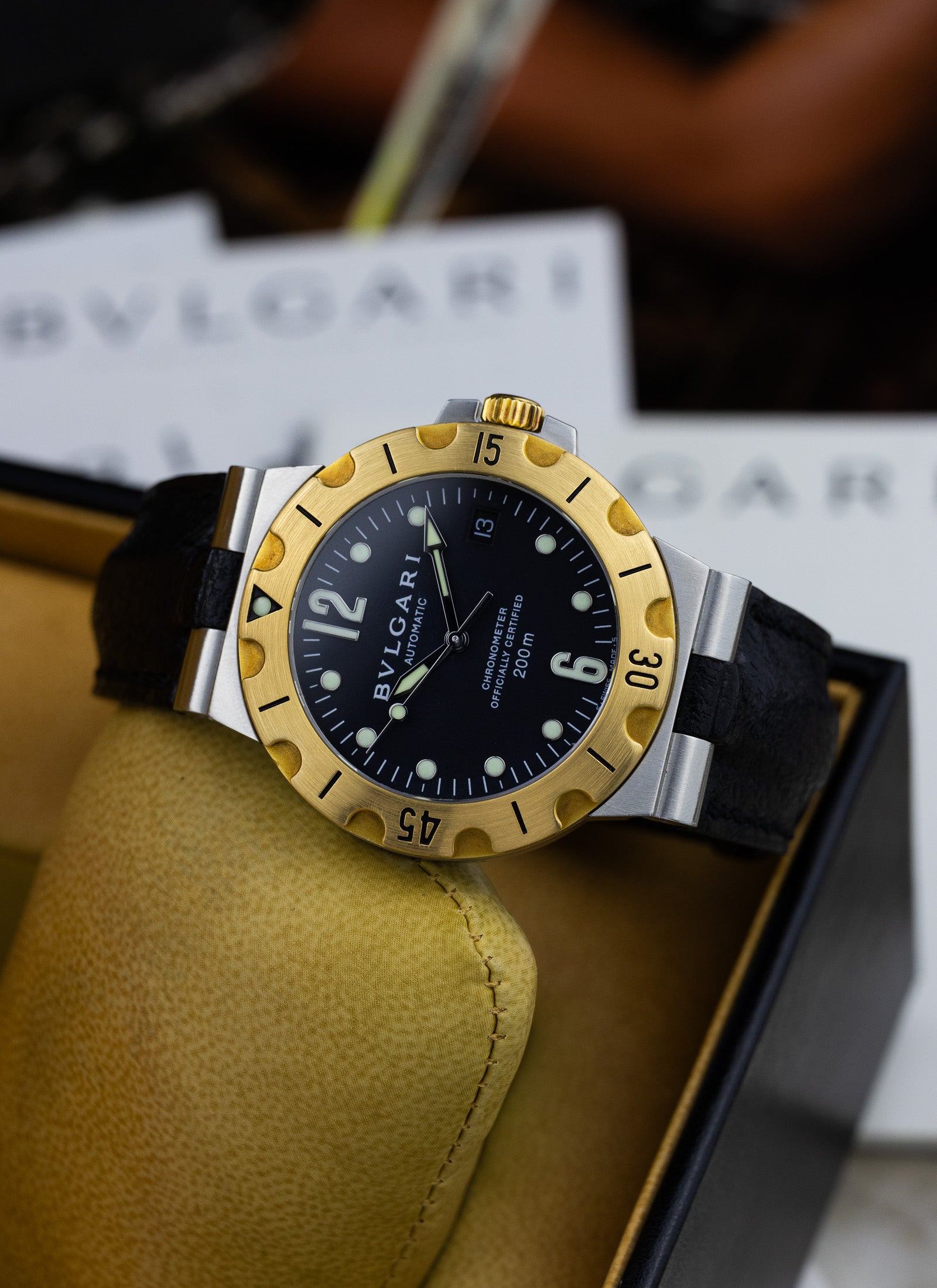 2000s Bulgari Diagono SD38SG Full Set