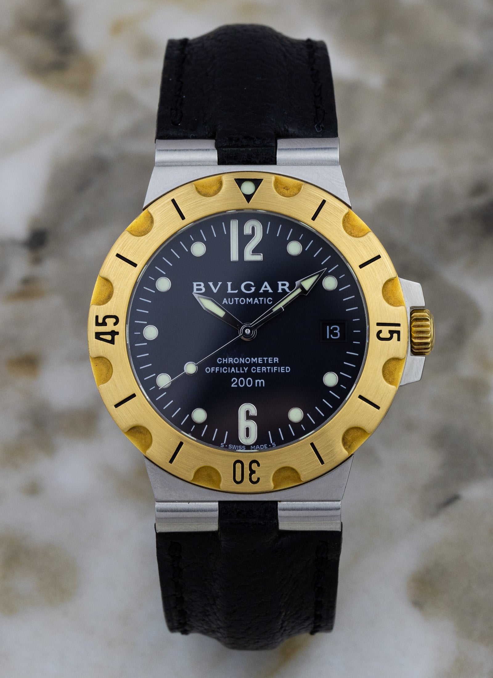 2000s Bulgari Diagono SD38SG Full Set